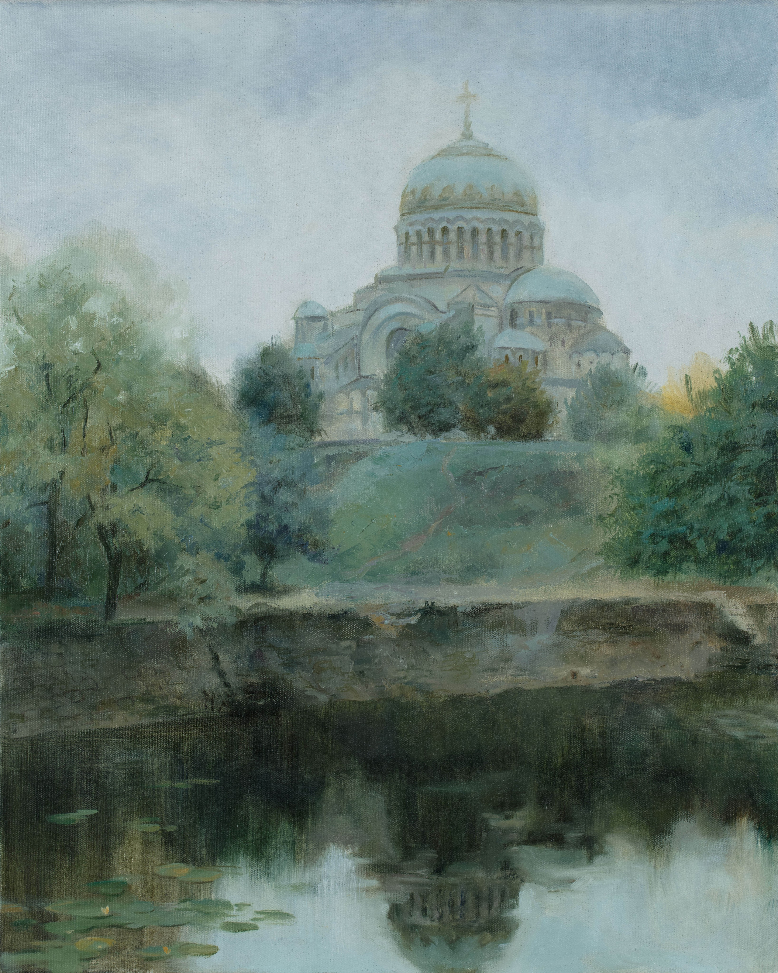 "Кронштадт. Морской собор " 40 х 50 см. 2009г.