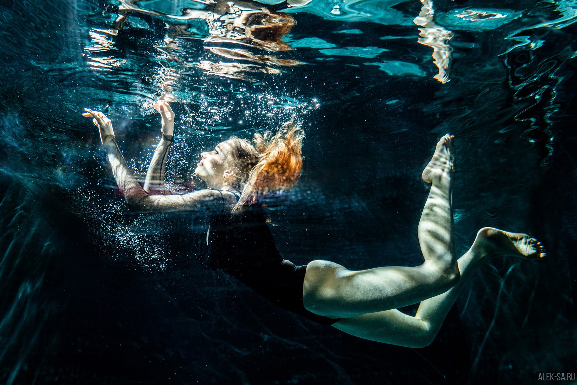 Съёмка под водой. Фотограф ню Краснодар Александра Тимофеева
