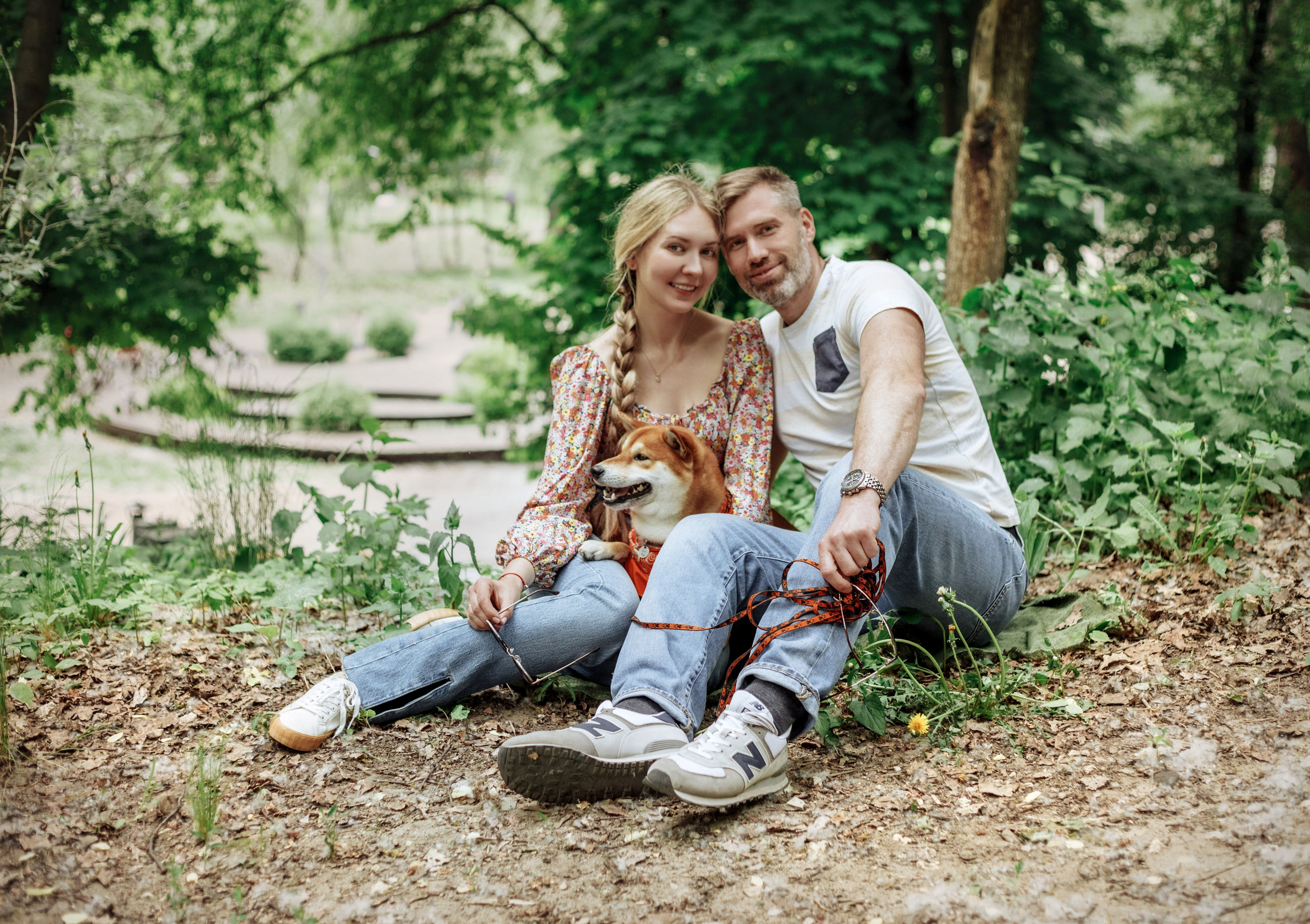 Прогулка Аня, Винсент, Лео. Свадебный, репортажный фотограф Ирина Шкурина