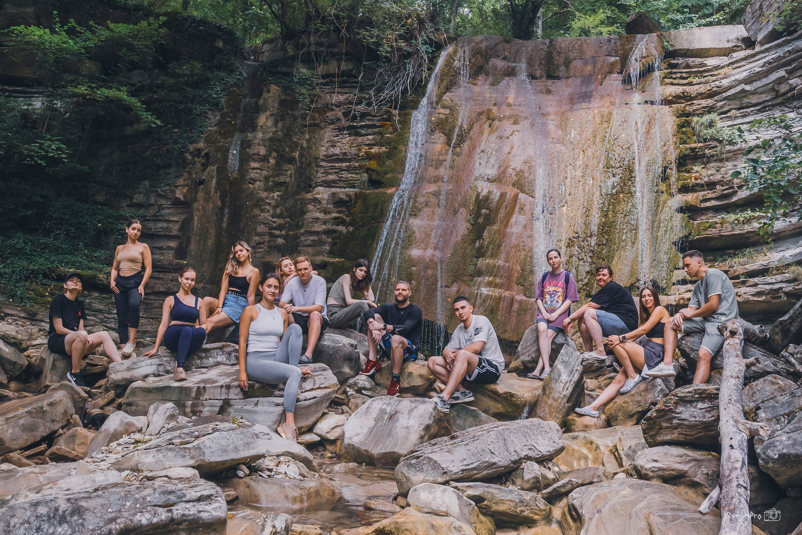 Поход на водопады Куаго с командой Мадьяр 23.07.24. Репортажный фотограф в Краснодаре Рындин Дмитрий