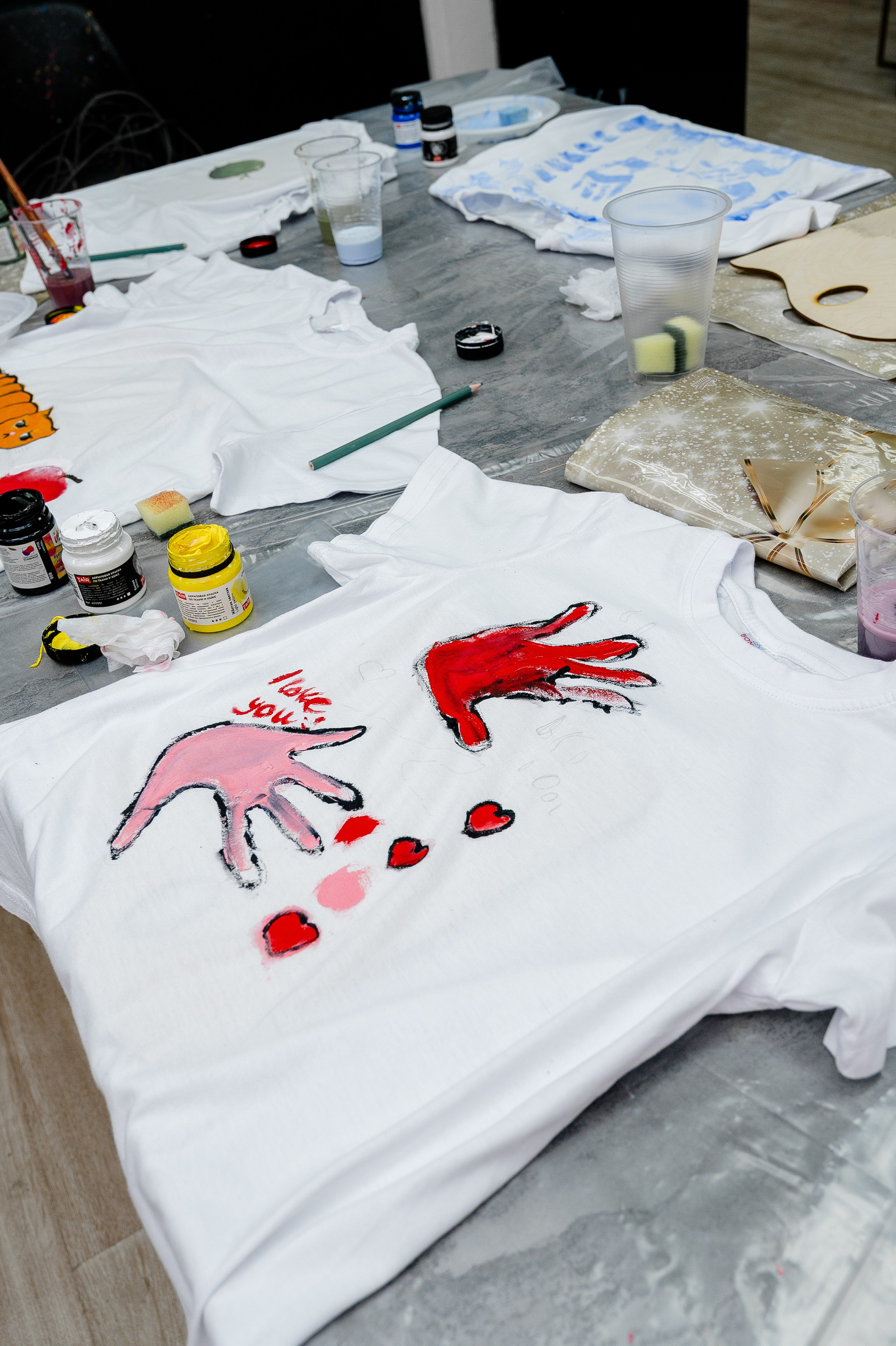 Детский День рождения. Мк роспись футболок. Alice_insomnia