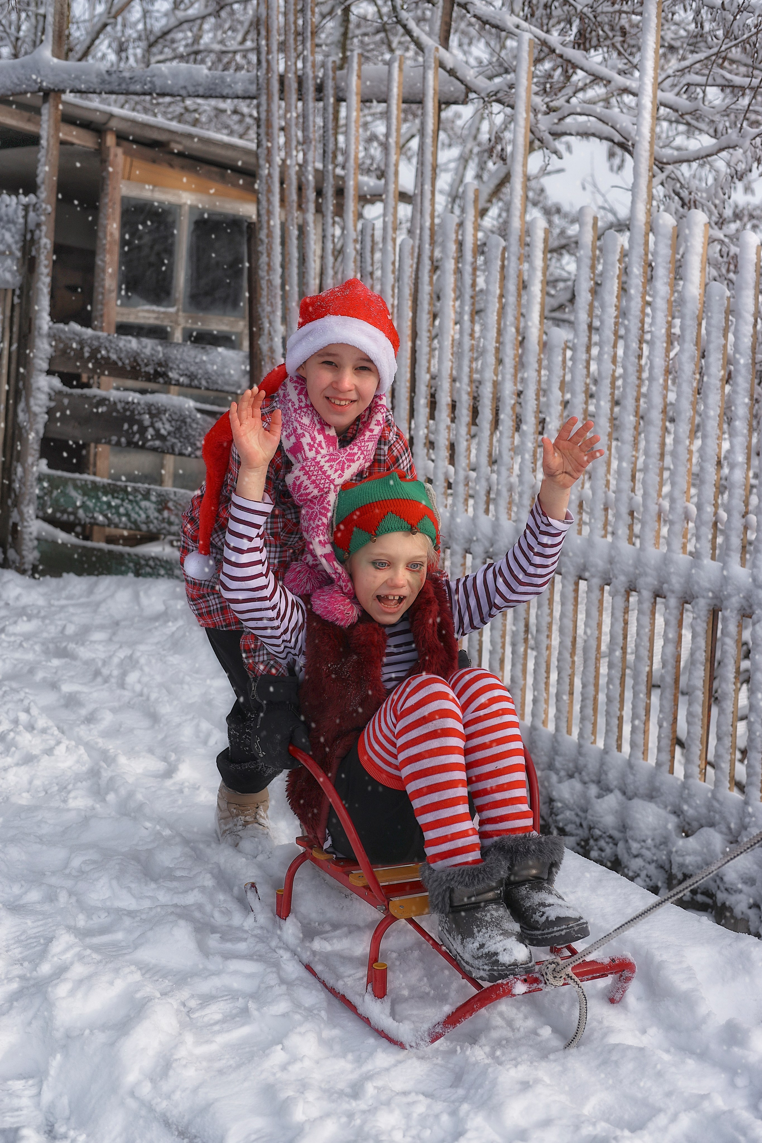 Дети зимой. Семейный детский фотограф Краснодарский край Оксана Колос