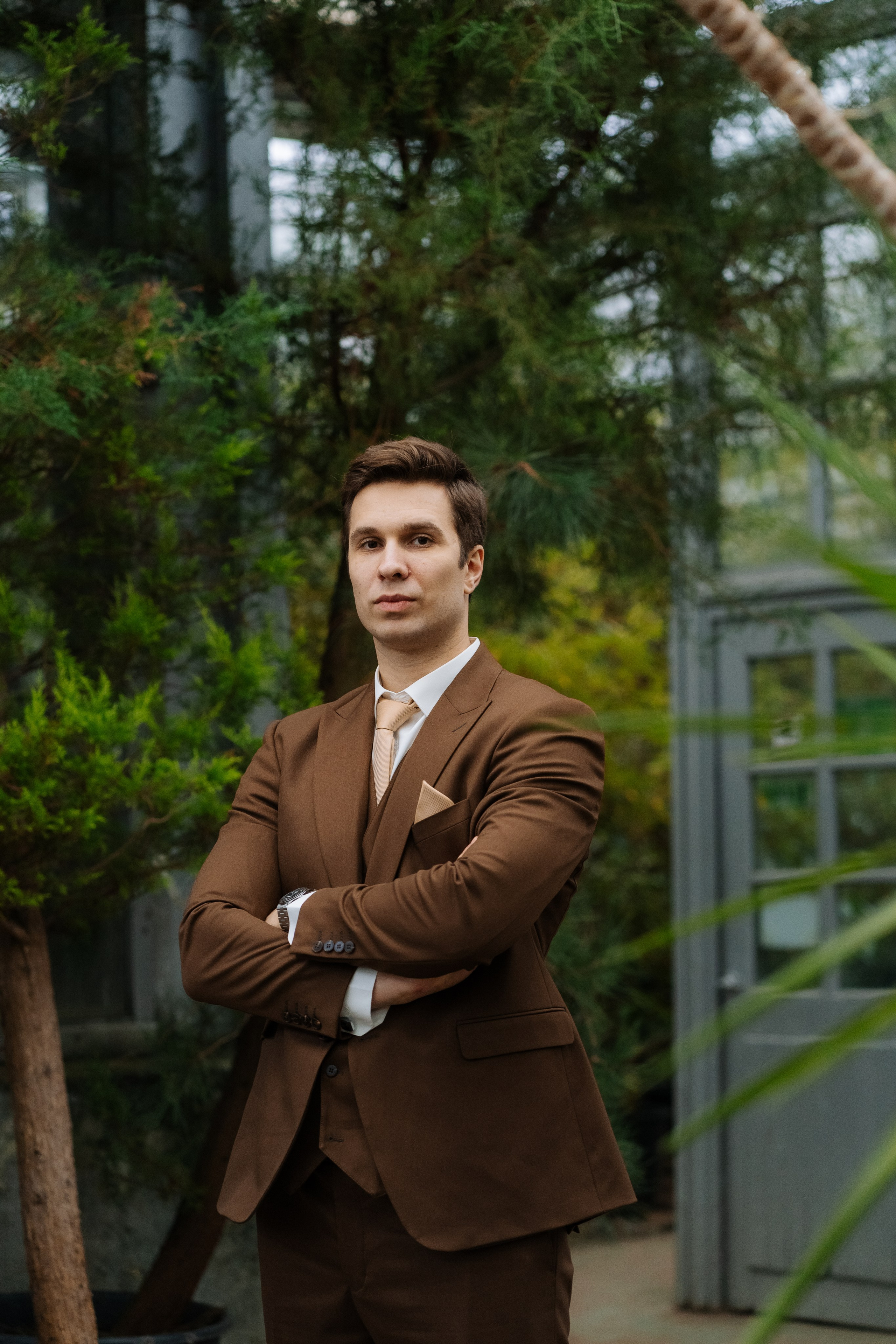 Свадебная фотосессия в оранжерее, Москва. Свадебный фотограф в Москве Анна Полушина