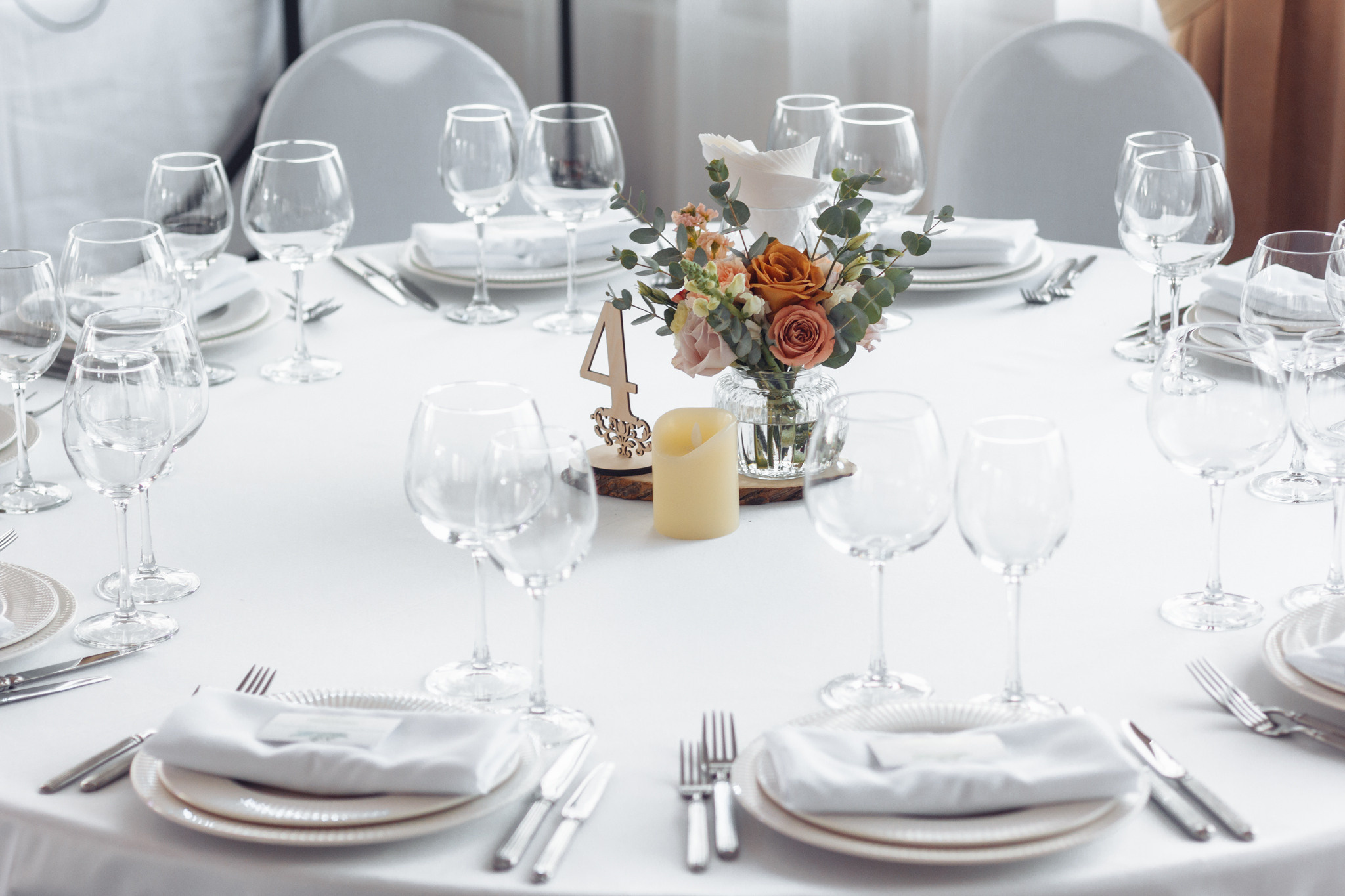 Оформление ресторана на свадьбу, флорист Маргарита Гладкова