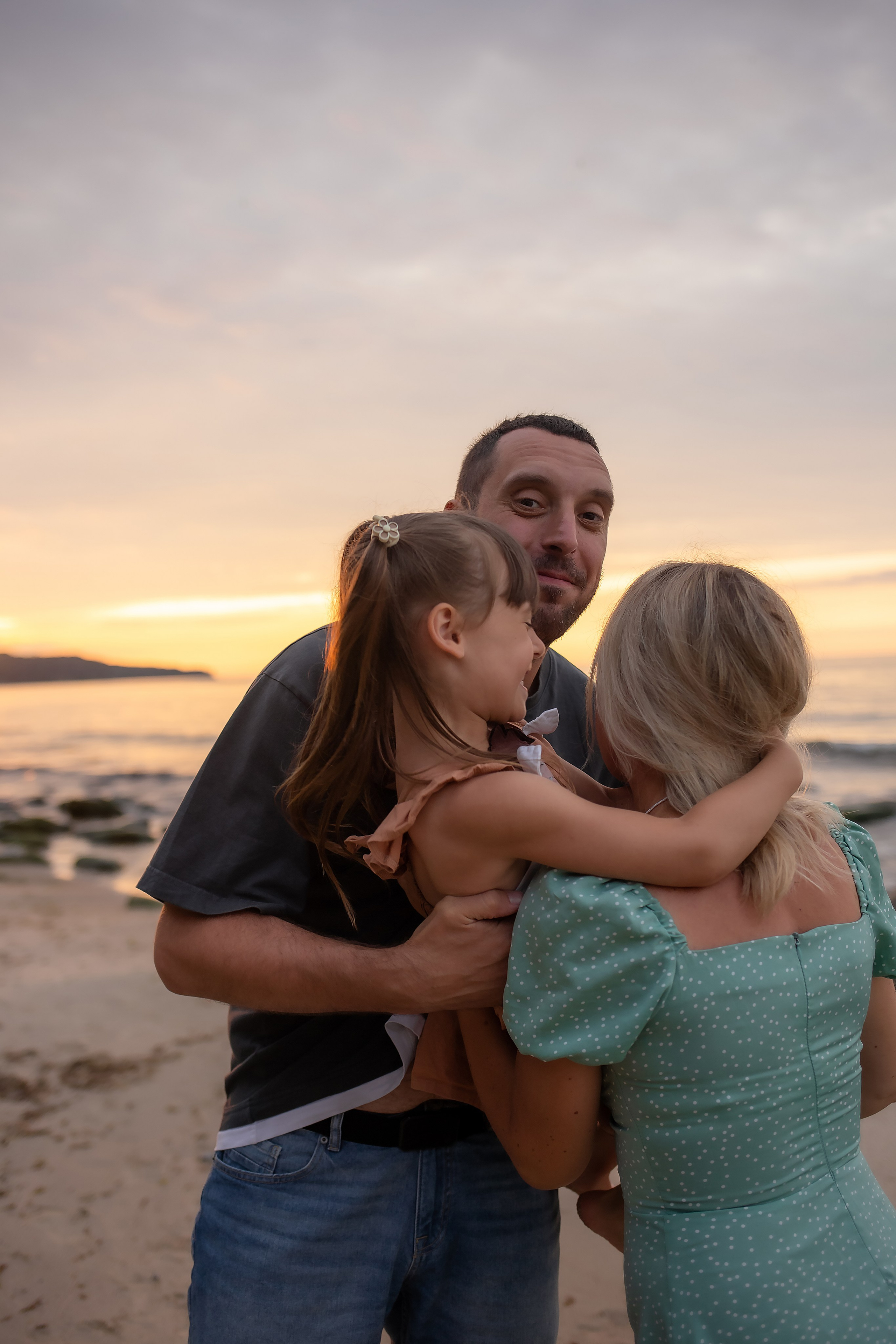 Есеня, Леня и Аня. Закат в Куликово. Фотограф в Калининграде Решетникова Алина