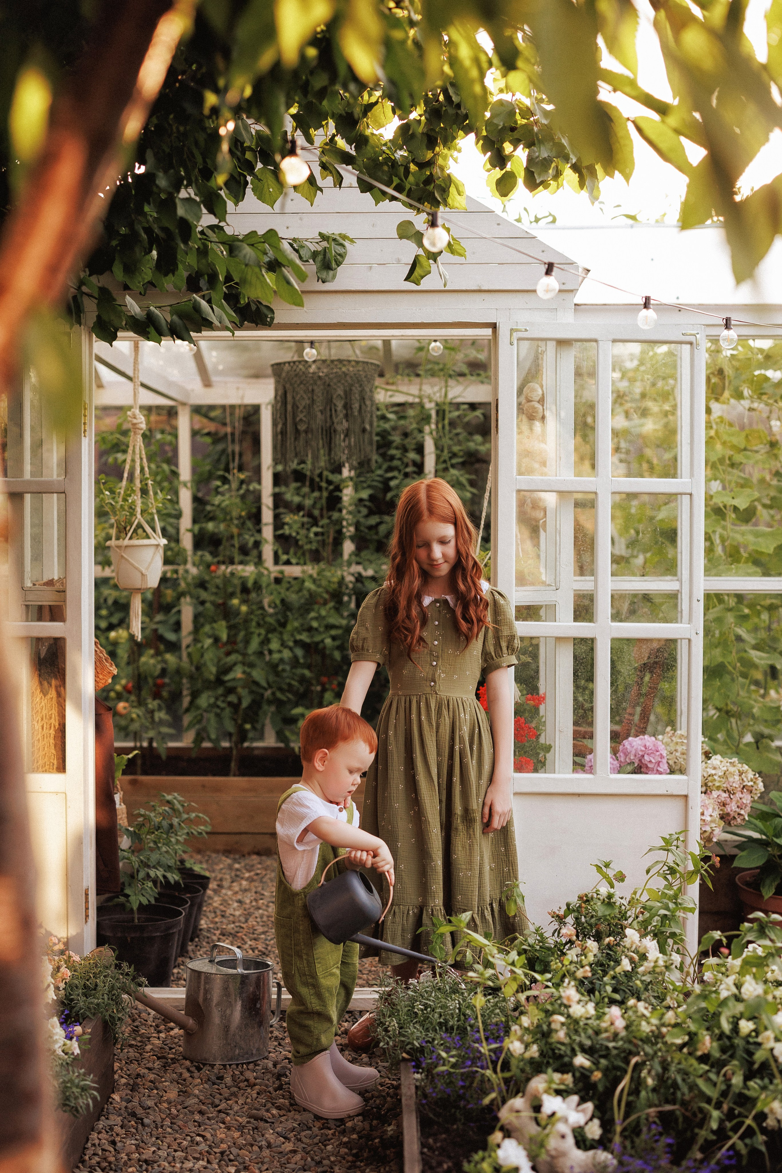 Семейная фотосессия в деревенском стиле, фотостудия «Теплица», город Краснодар. Семейный и детский фотограф в Краснодаре Анна Трашкова