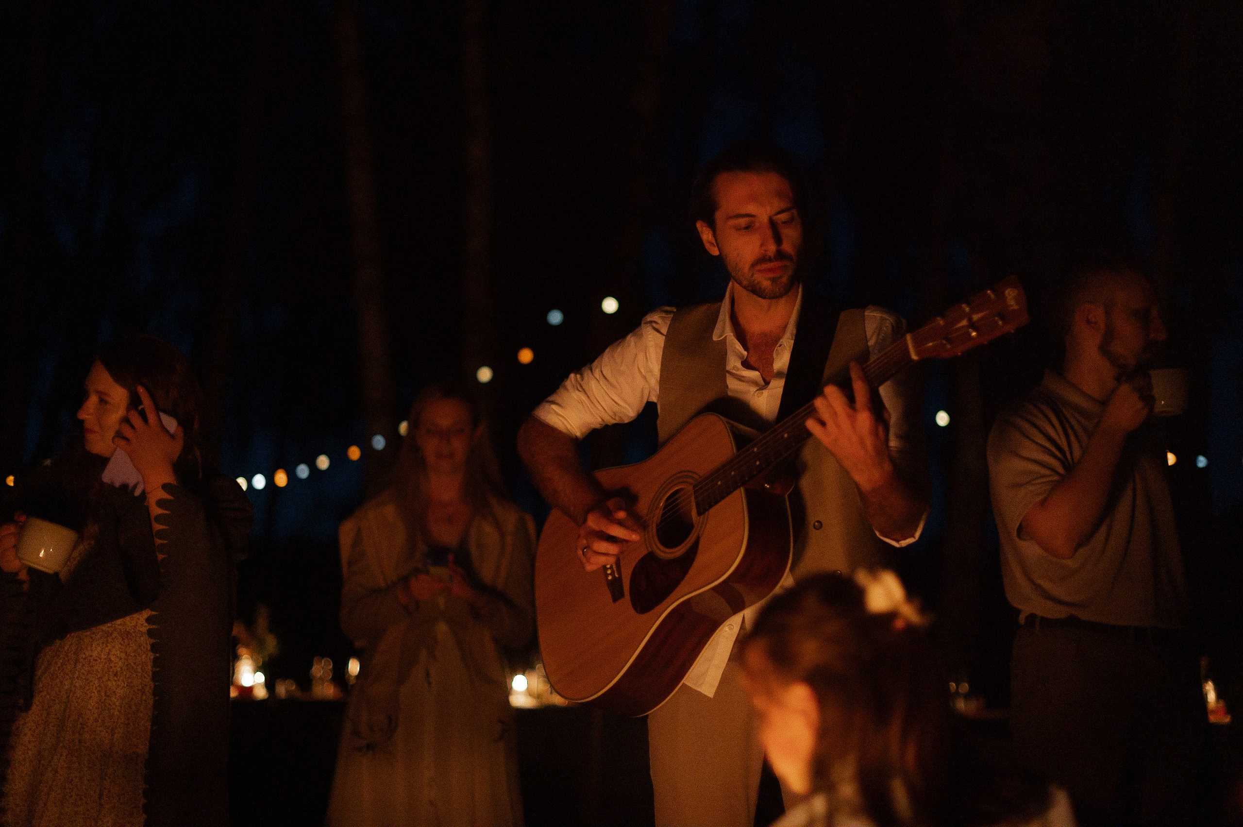 Камерный свадебный ужин в березовой роще. Афина Ефимова. Свадебный фотограф Москва
