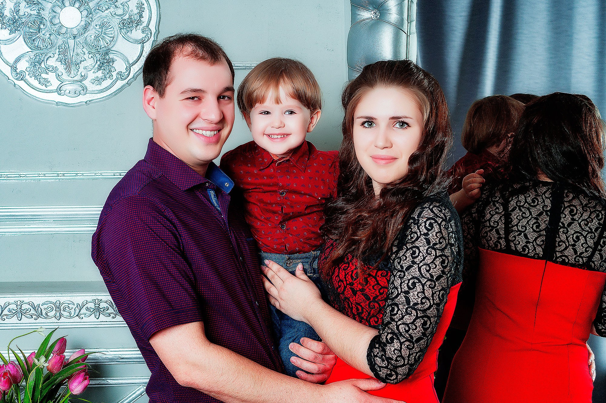 Семейная съёмка в студии. Семейный фотограф г. Новокузнецк Юлия Машникова