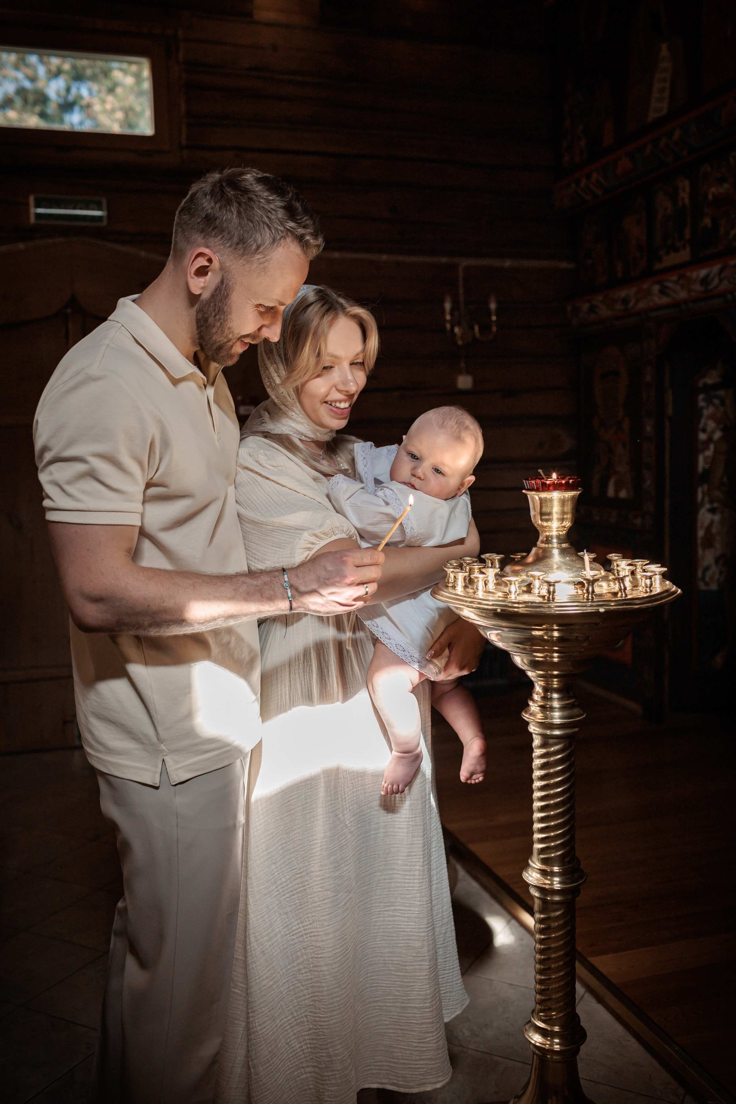 Крещение в Храме Успения Пресвятой Богородицы в Косино. Профессиональный фотограф в Москве и Мо Мария Шантарёва