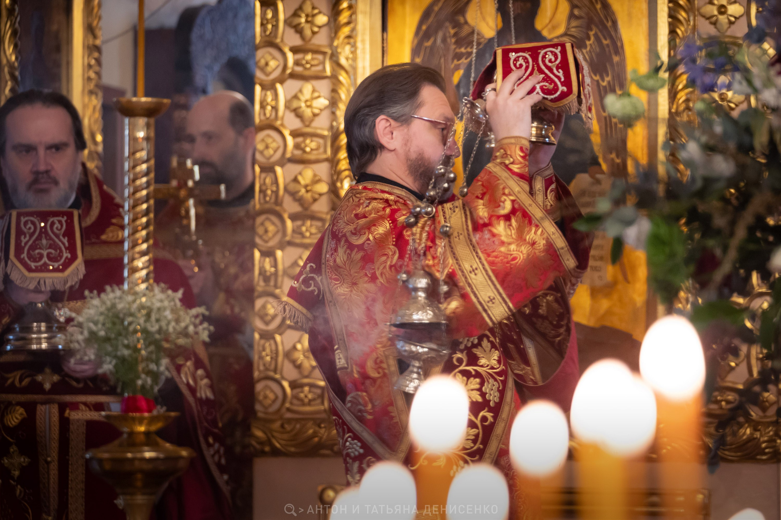 Храм Преображения Господня в Богородском. Антипасха. Антон и Татьяна Денисенко — В храме