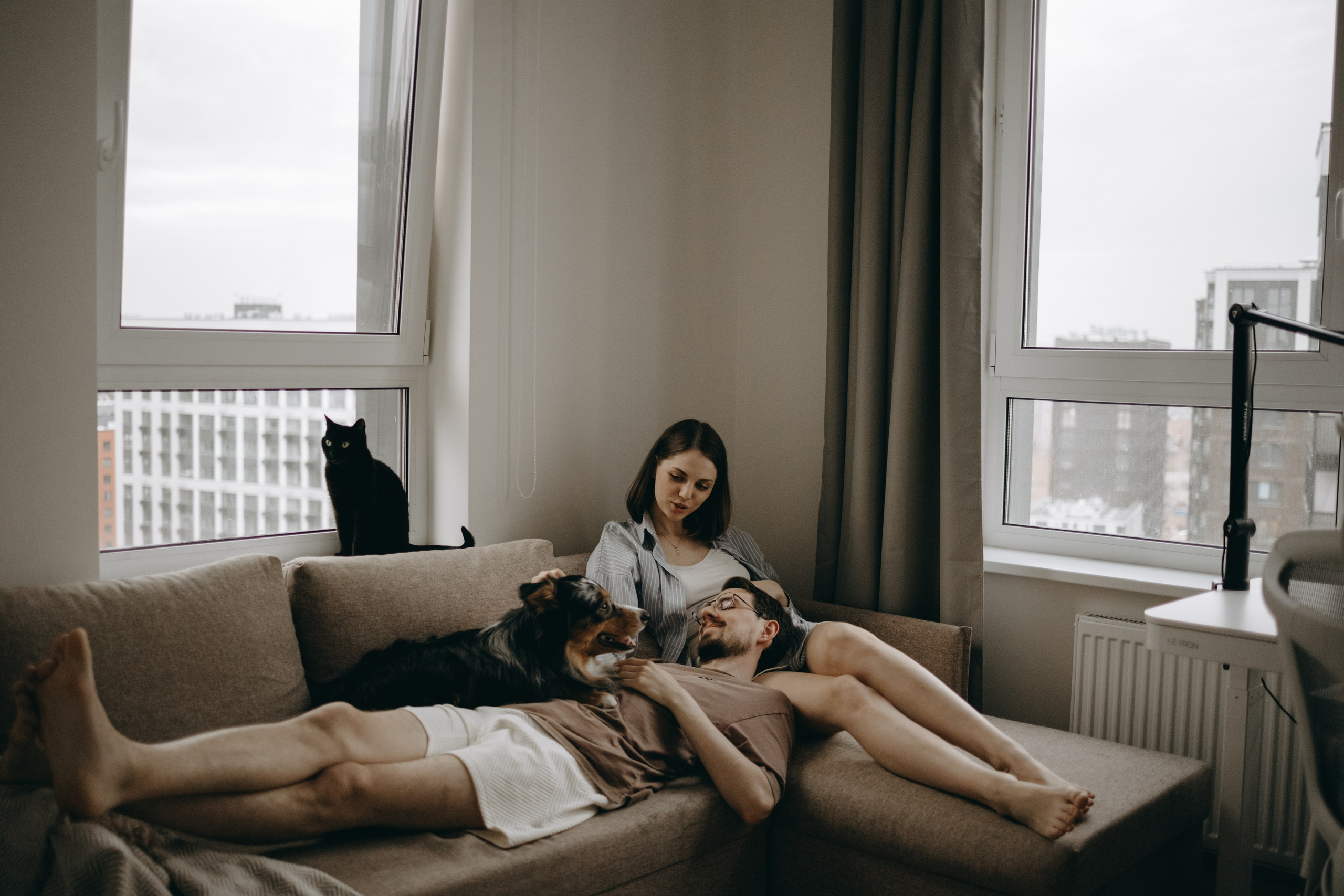 Настя, Никита и их Гром и Мяу. Фотограф — Анималист | Санкт-Петербург