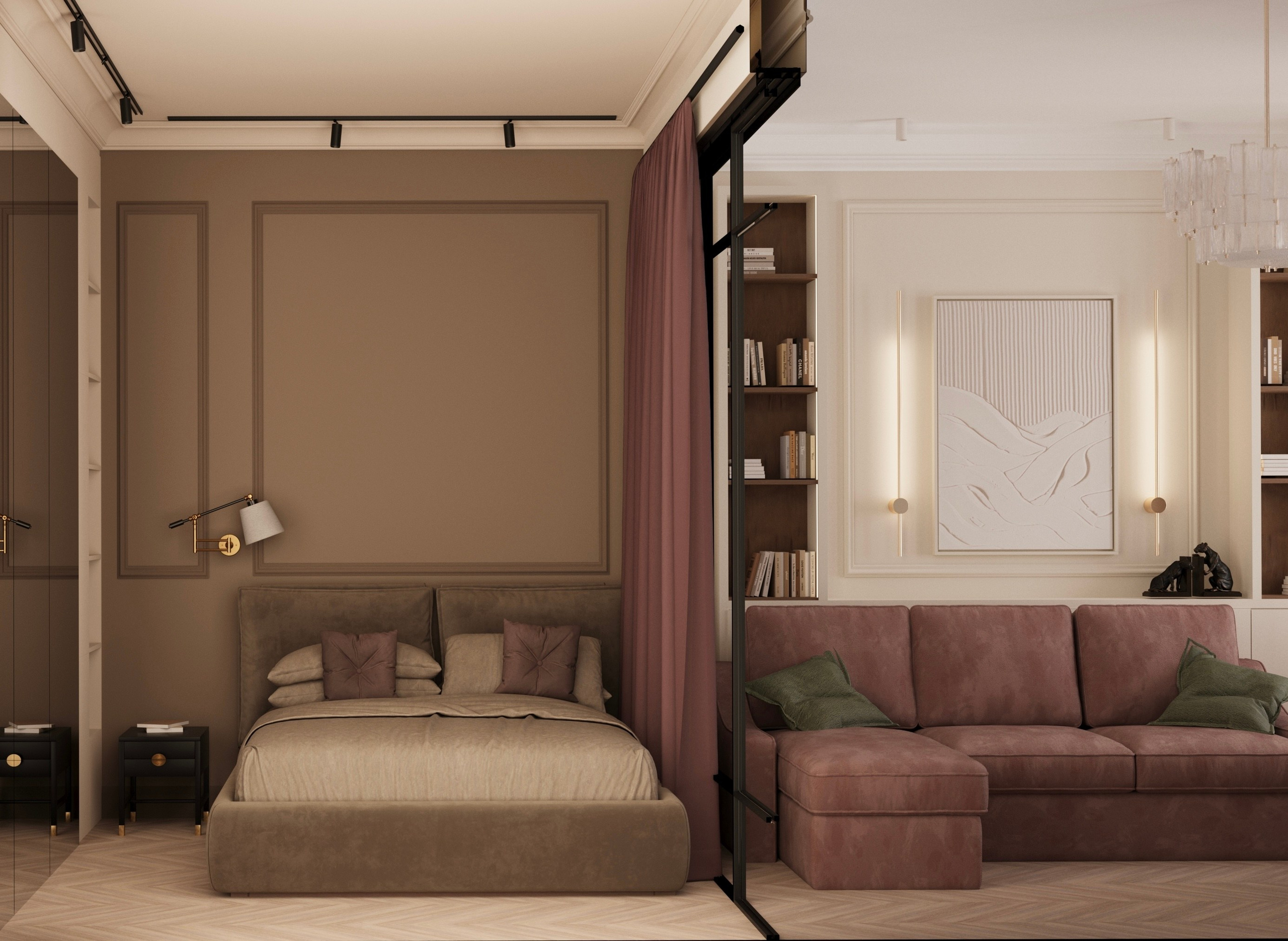 Уютная квартира для молодой девушки. Дизайн интерьера в СПб