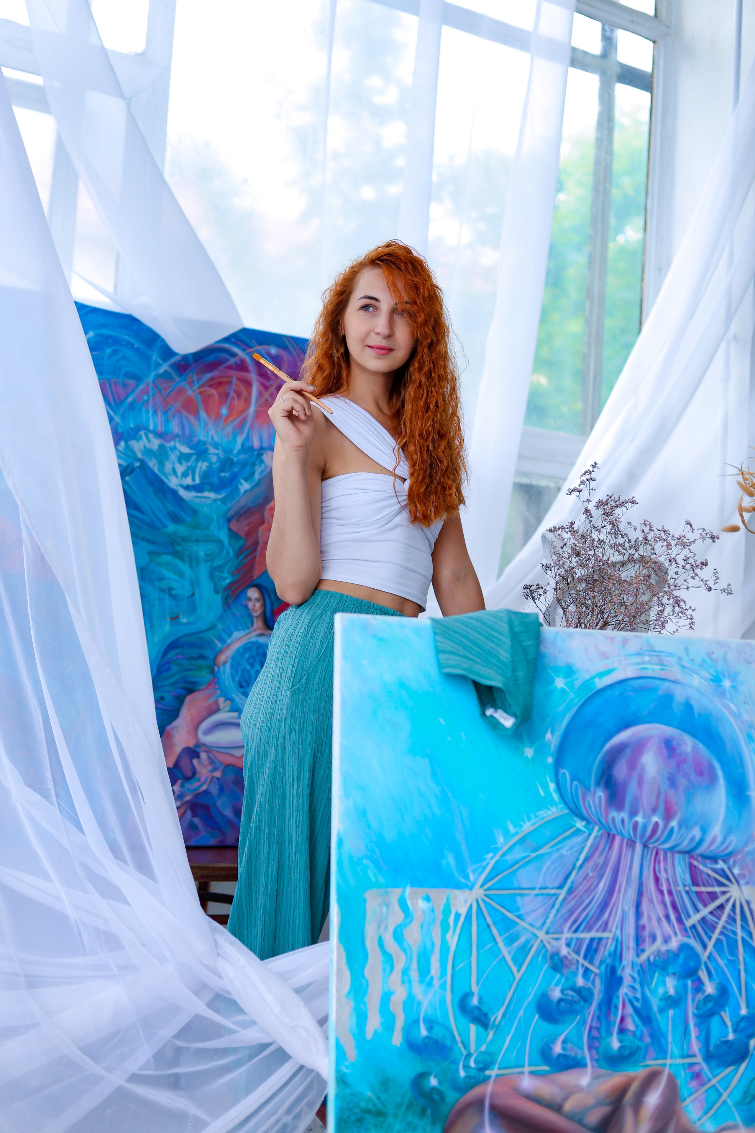 Фотосессия в студии художника. Портретный фотограф в Санкт-Петербурге Анастасия Епифанова