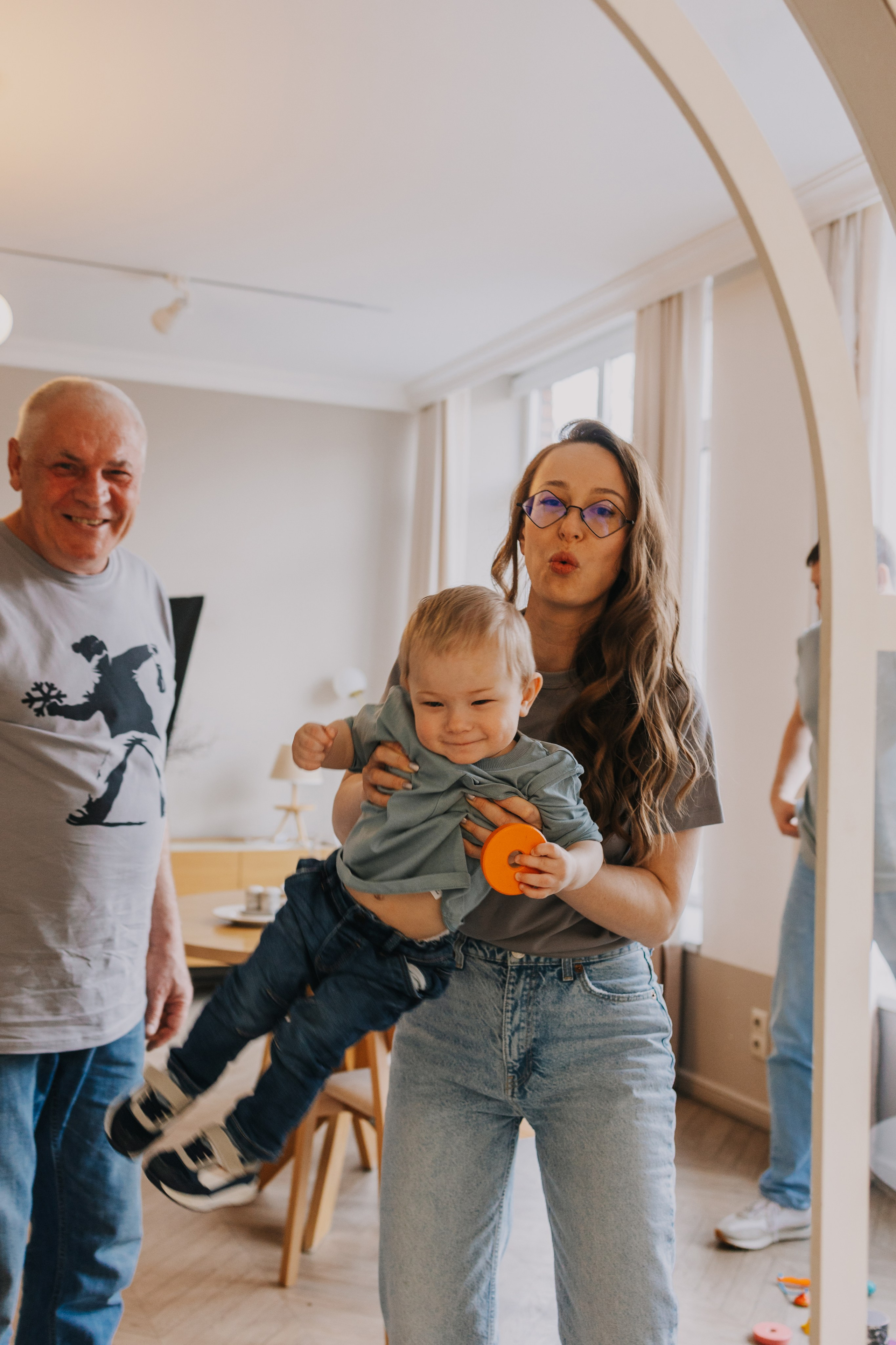 Большая семья. Домашняя фотосессия