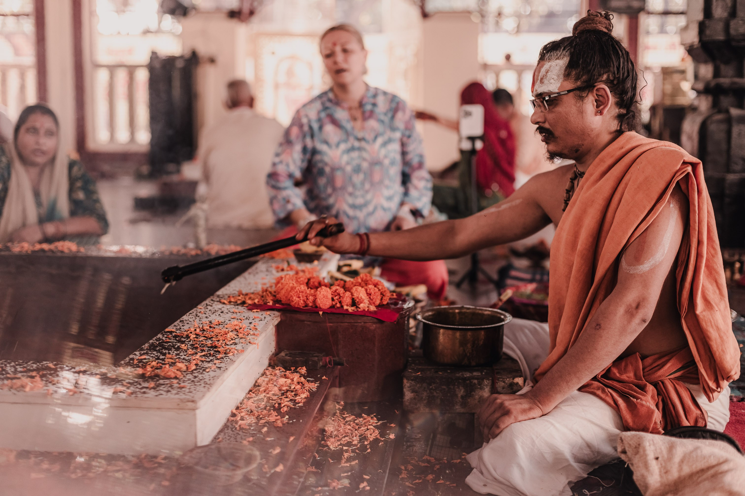 Navaratri yajna at Devraha Baba Ji ashram. Мариам Багдасарян