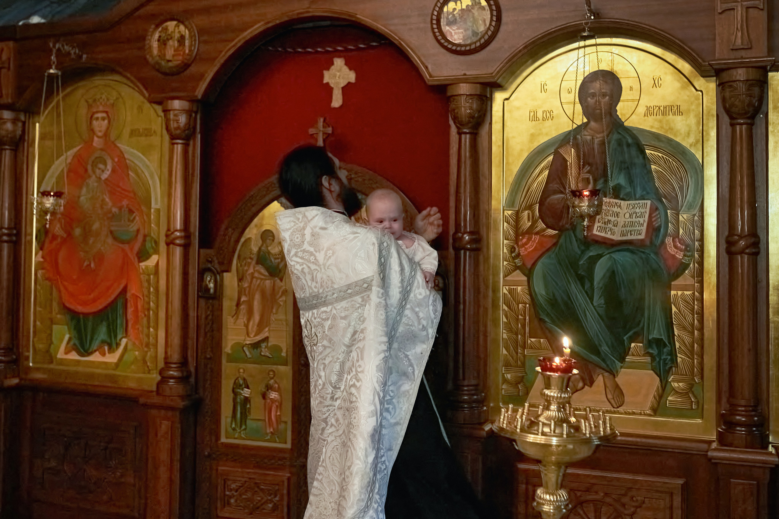 Крещение в Зачатьевском женском монастыре