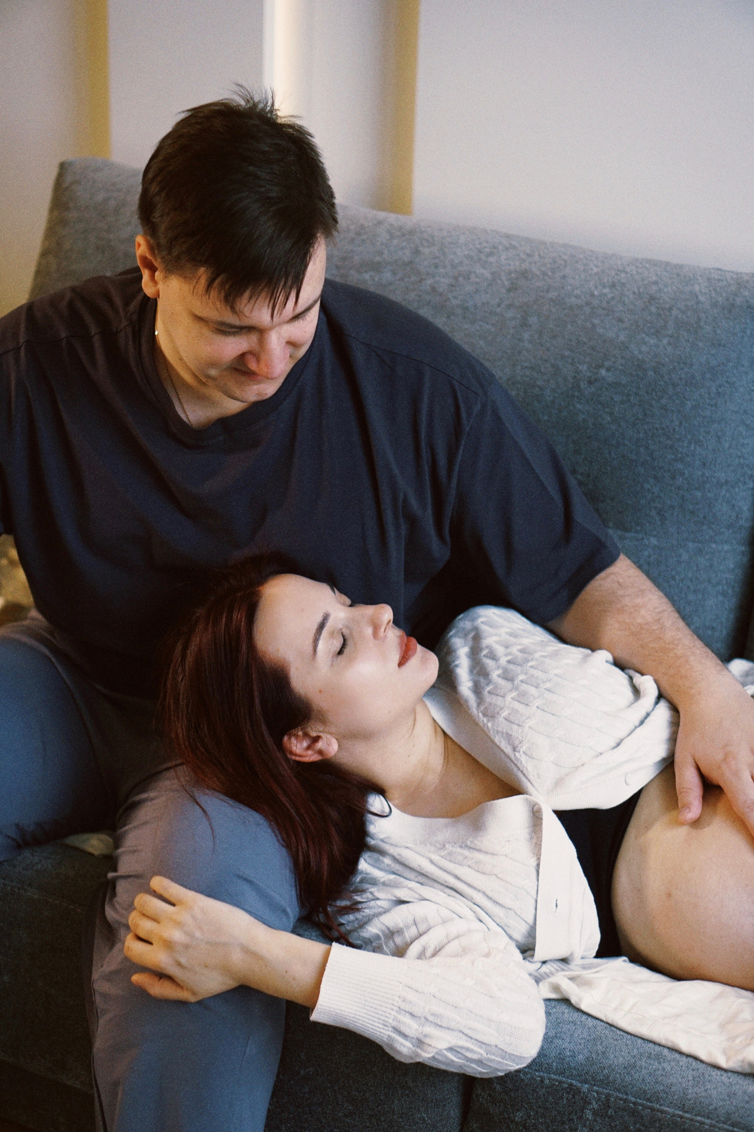 Беременность домашняя съемка. Фотограф Москва — Полина Робин