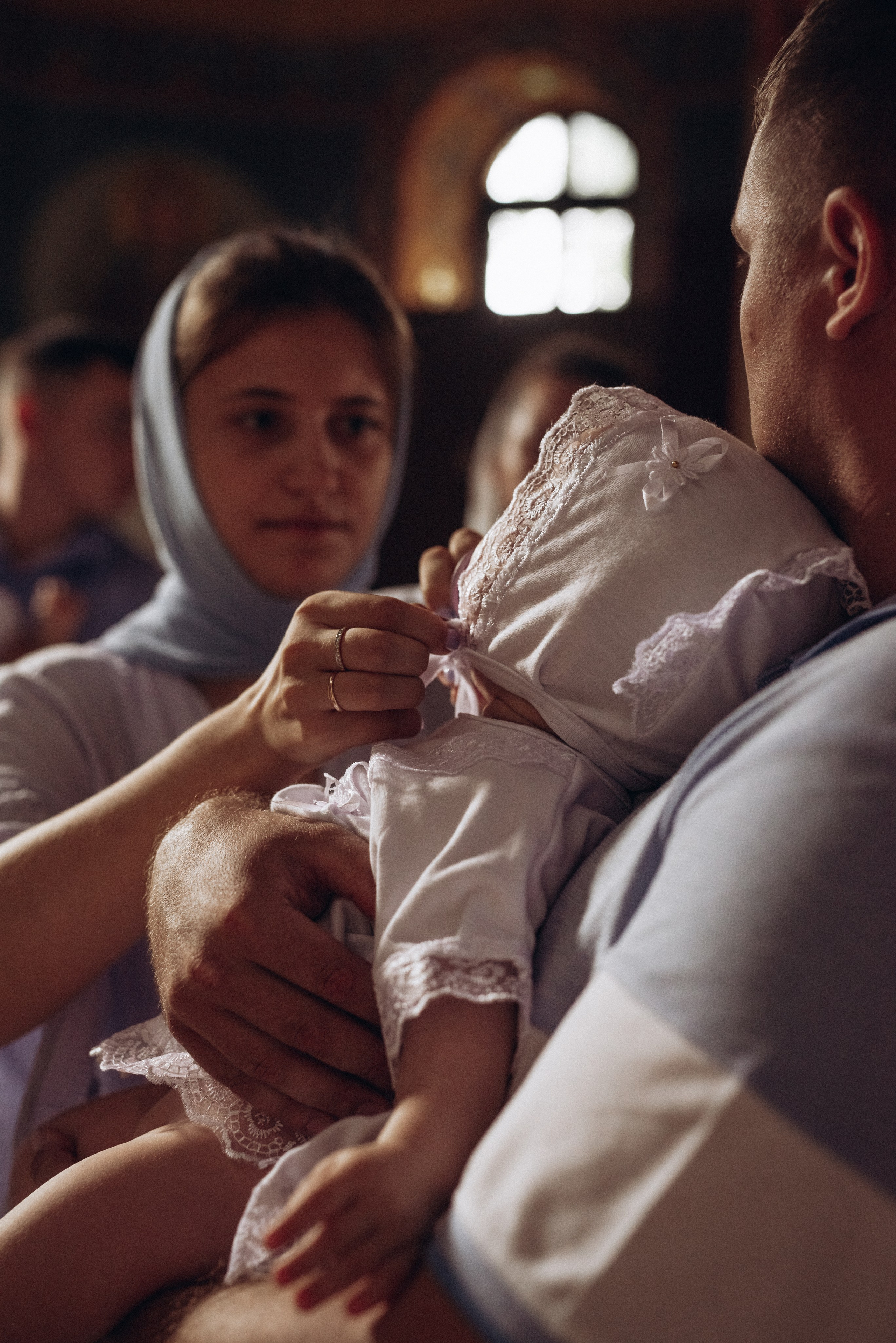 Крещение Ксении и Елизаветы. Фотограф новорождённых и семейный фотограф в Иваново Любовь Капранова