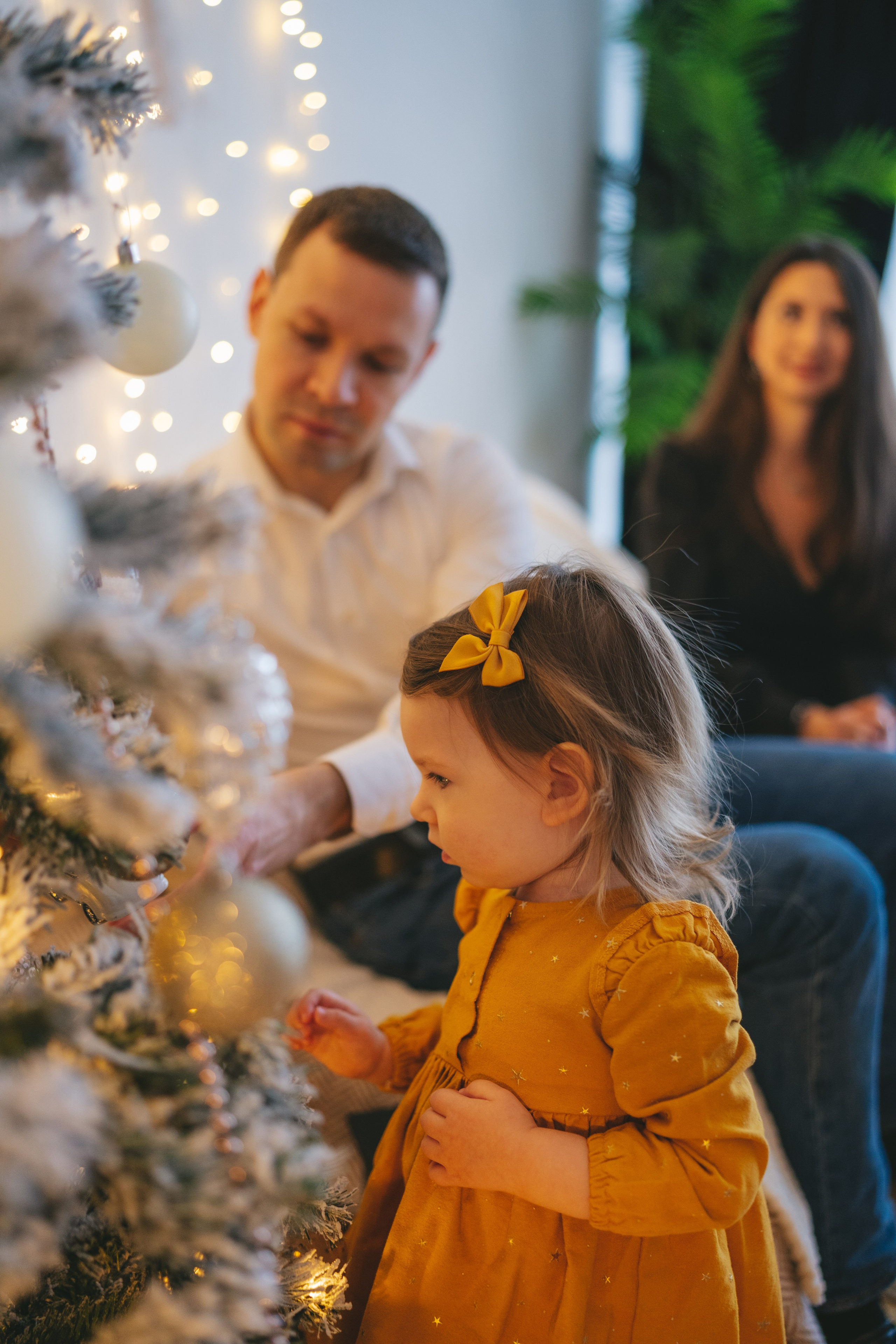 Семейная новогодняя съемка в студии. Фотограф Екатерина Канчалаба