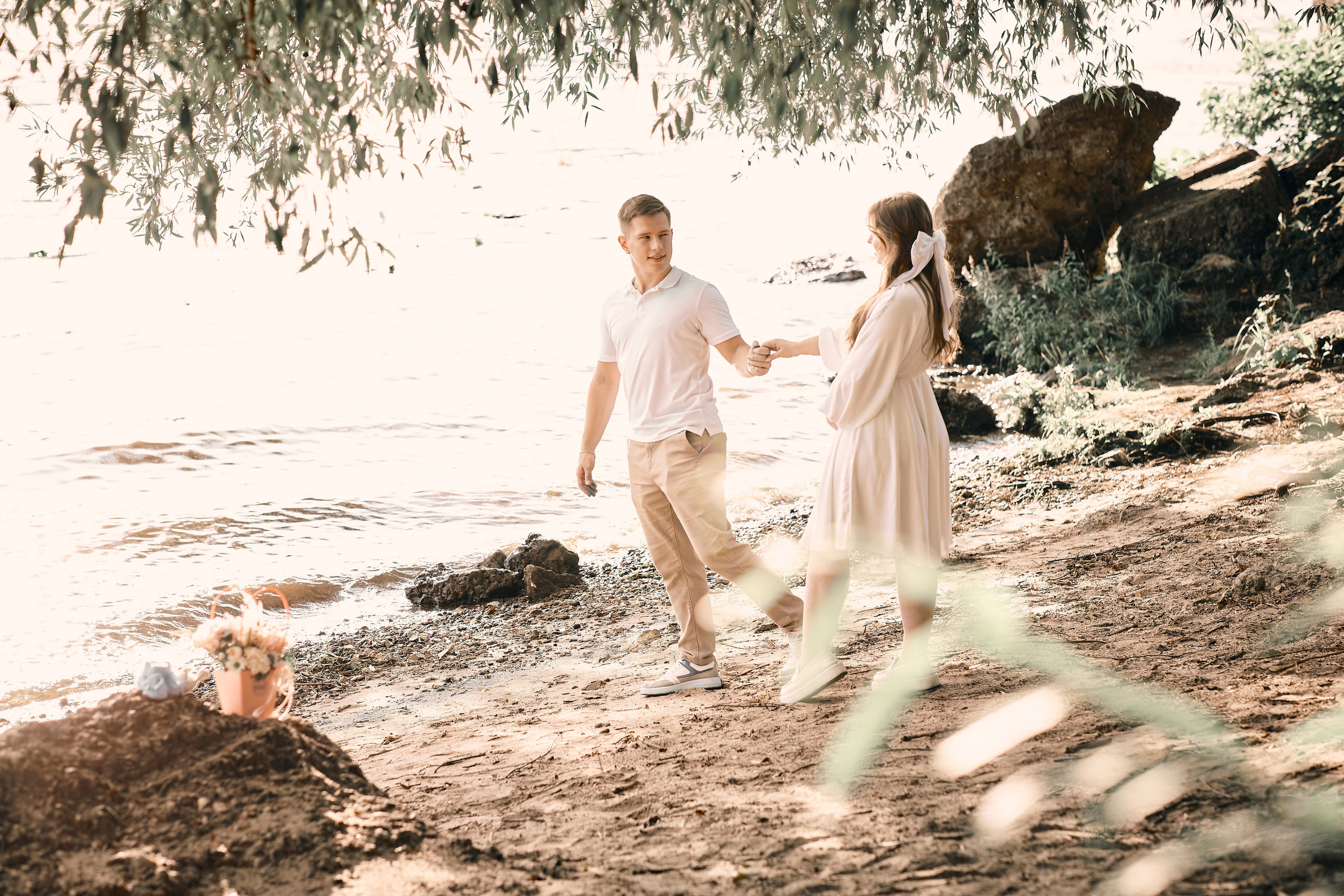 Прогулка по берегу Волги. Семейный и детский фотограф в Ярославле Юлия Галашина