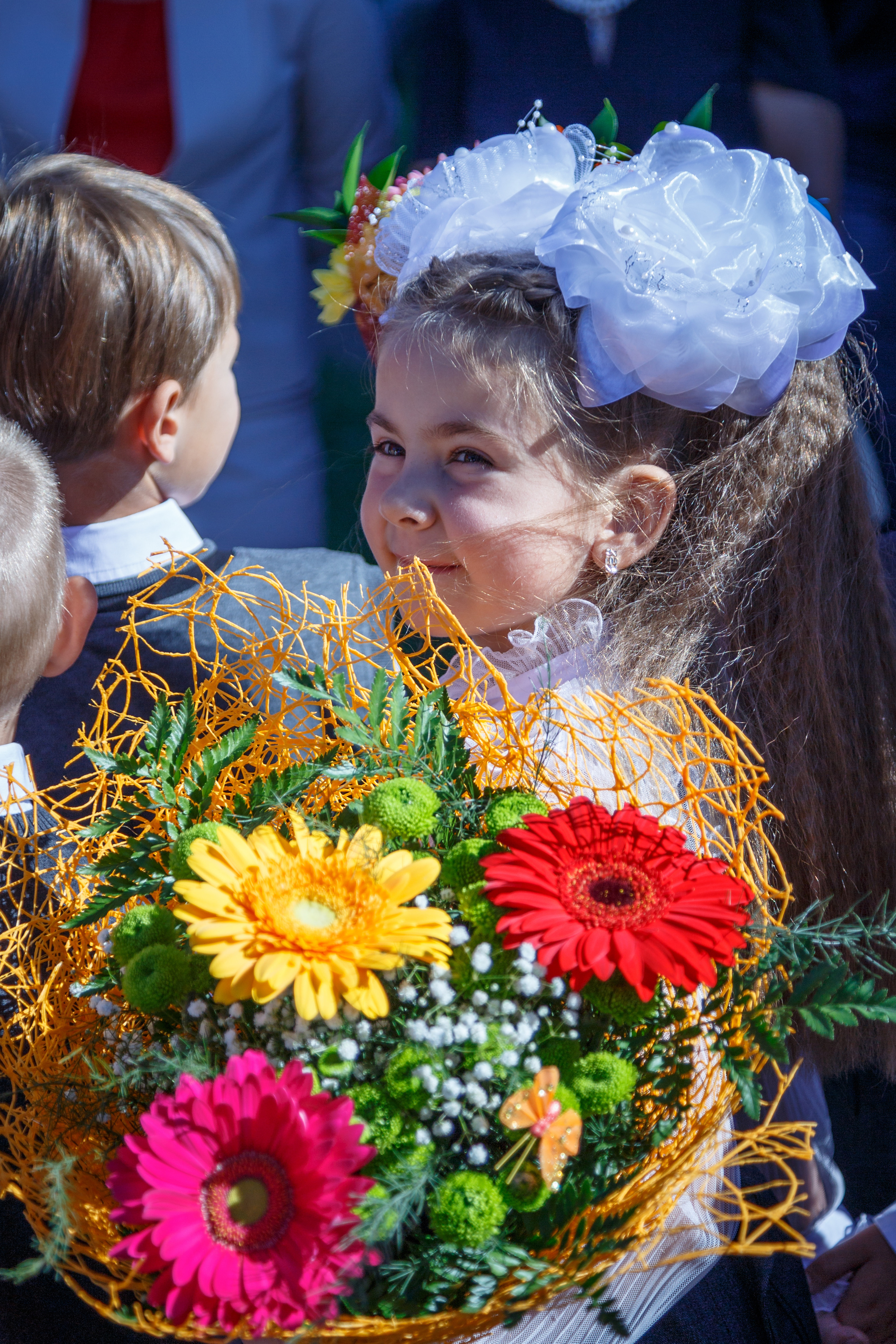 Первый раз в первый класс. Фотограф Сергей Старых. Мценск