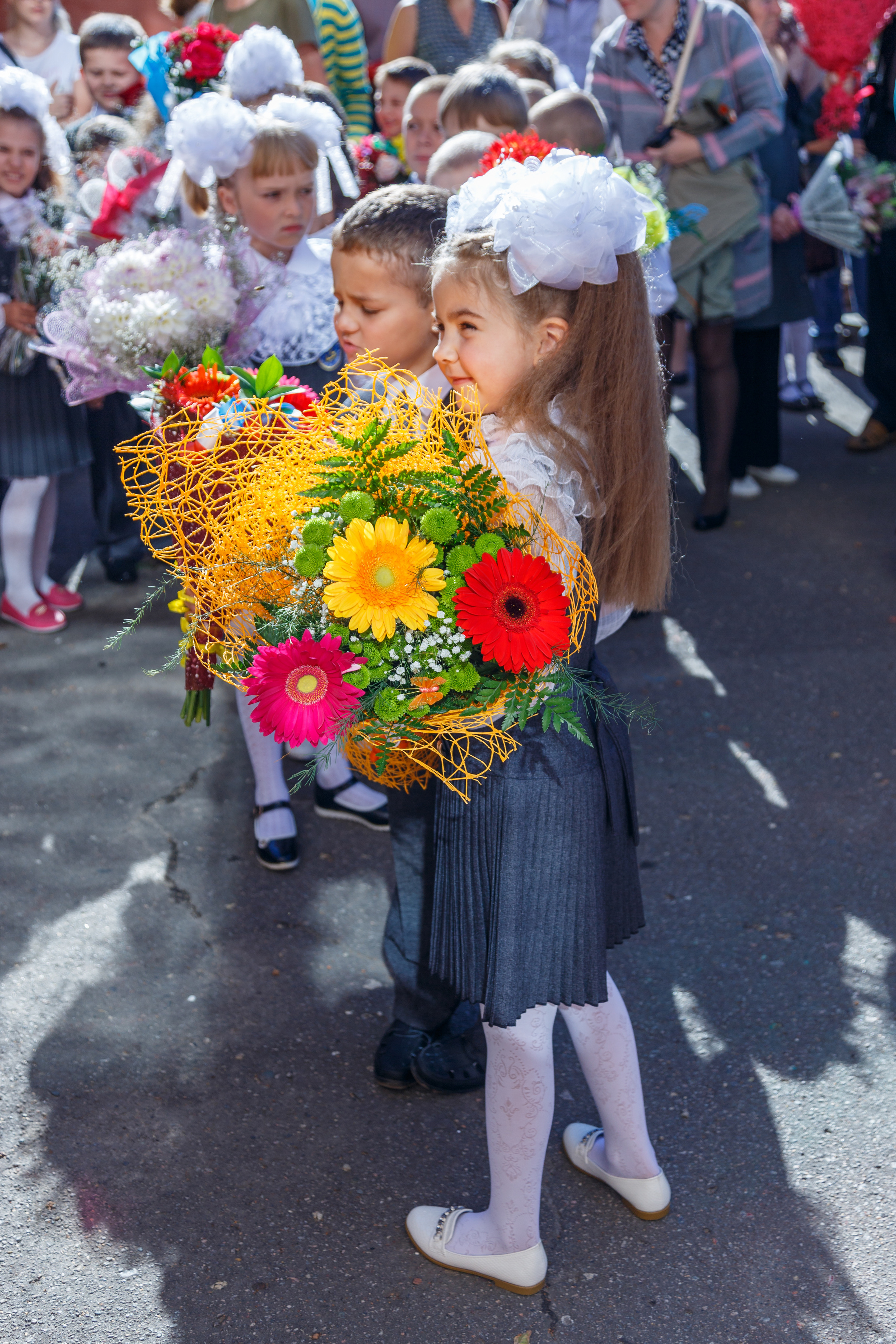 Первый раз в первый класс. Фотограф Сергей Старых. Мценск
