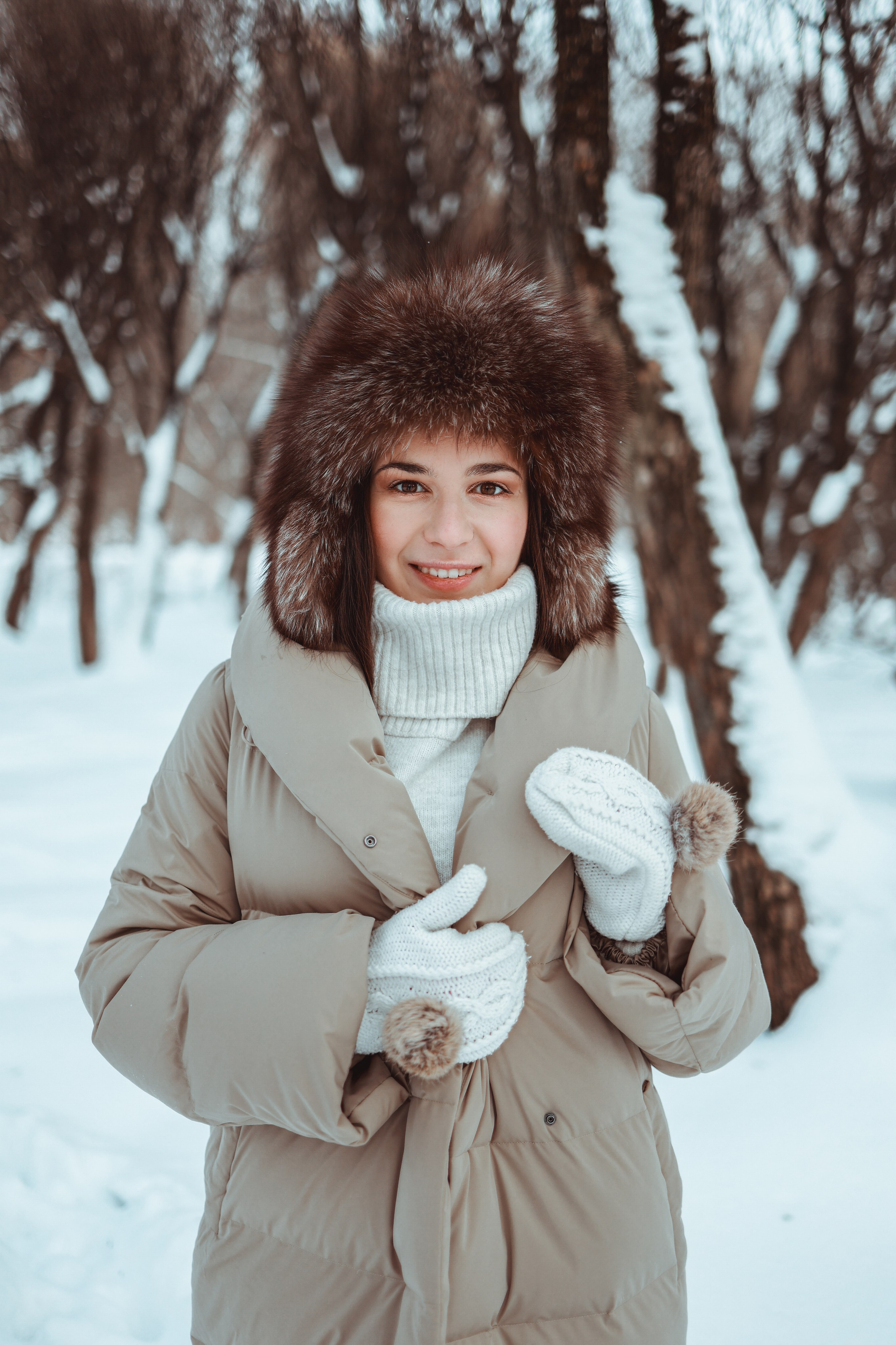 Ирина зима в парке. Оксана Ромашкина- семейный и ньюборн фотограф из Москвы