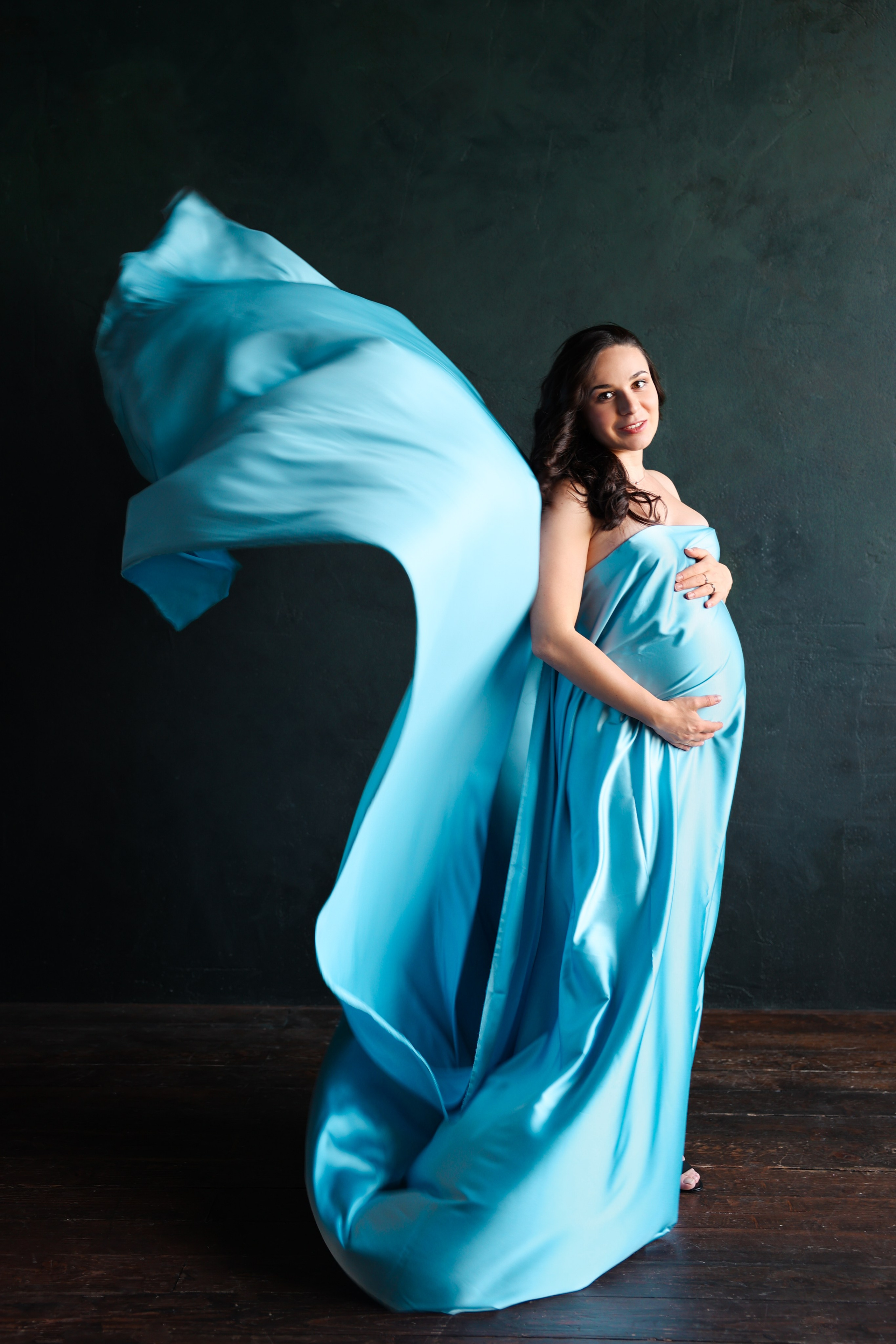 Ирина голубая ткань. Оксана Ромашкина- семейный и ньюборн фотограф из Москвы