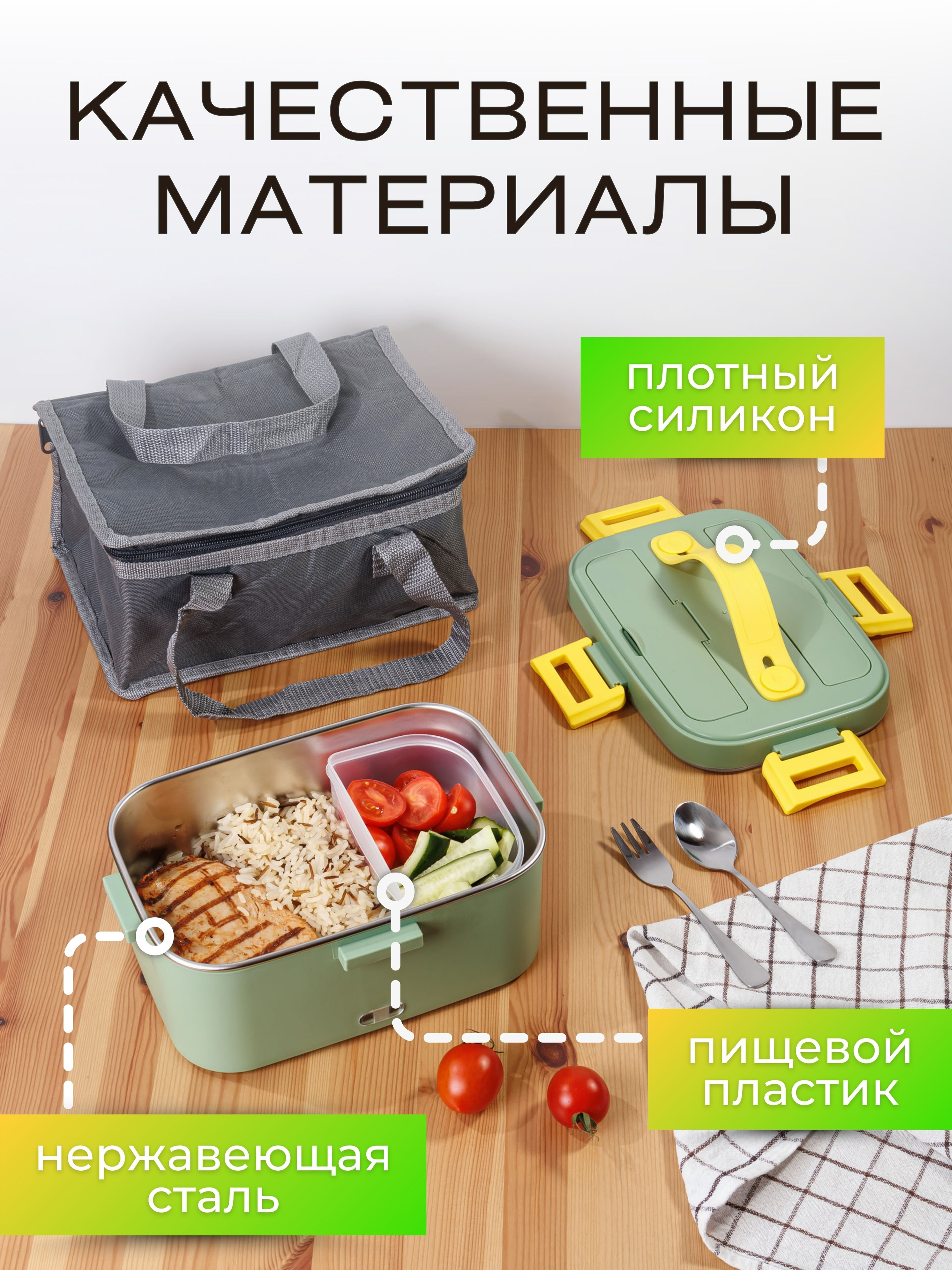 Инфографика для маркетплейсов: ланчбокс с подогревом. Маркетолог в Москве, специалист по коммуникациям и рекламе Аня Смоляга