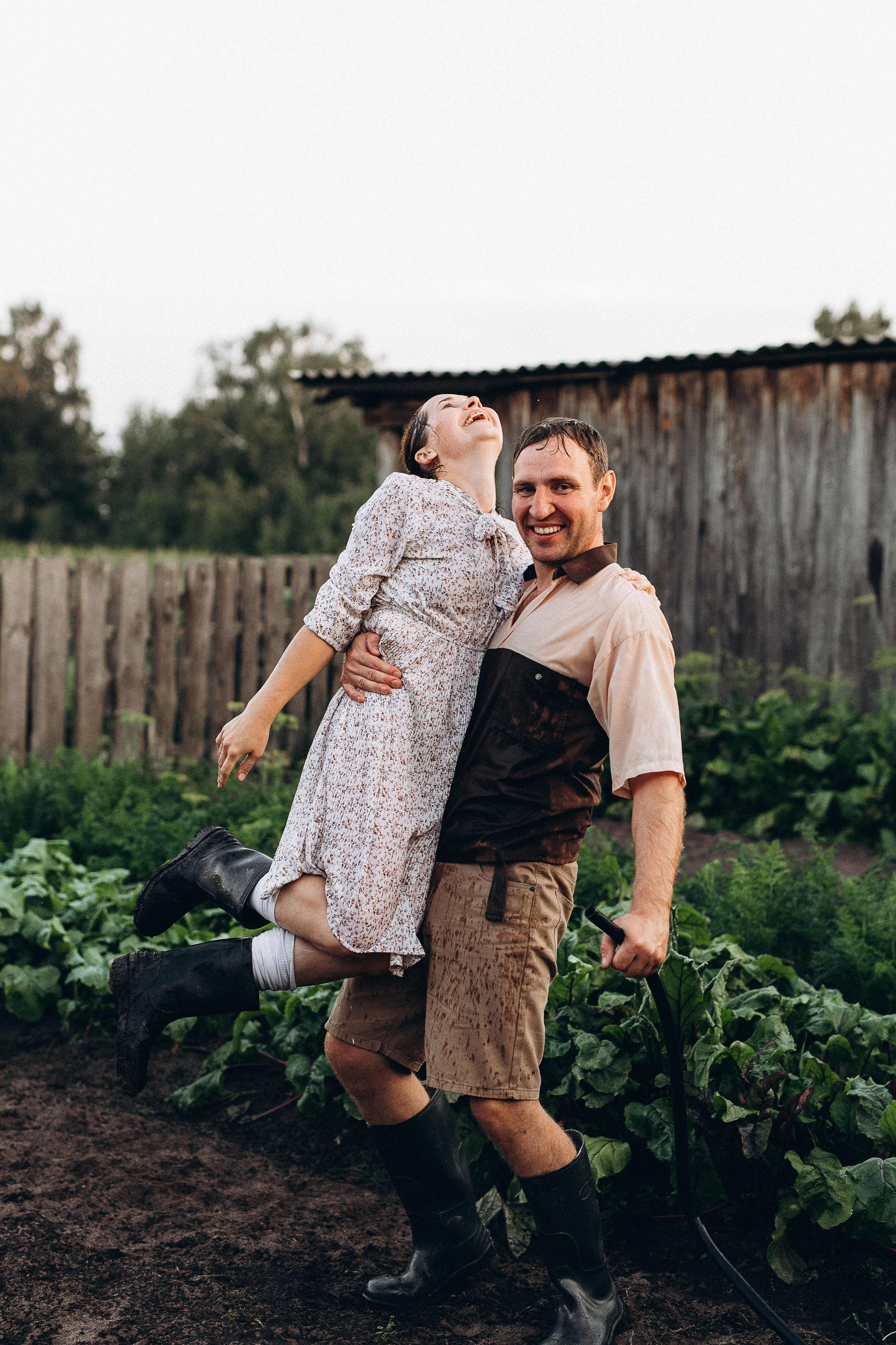 Даша, Денис, Макс, сибирское лето в деревне. Семейный фотограф в Москве Марина Петра