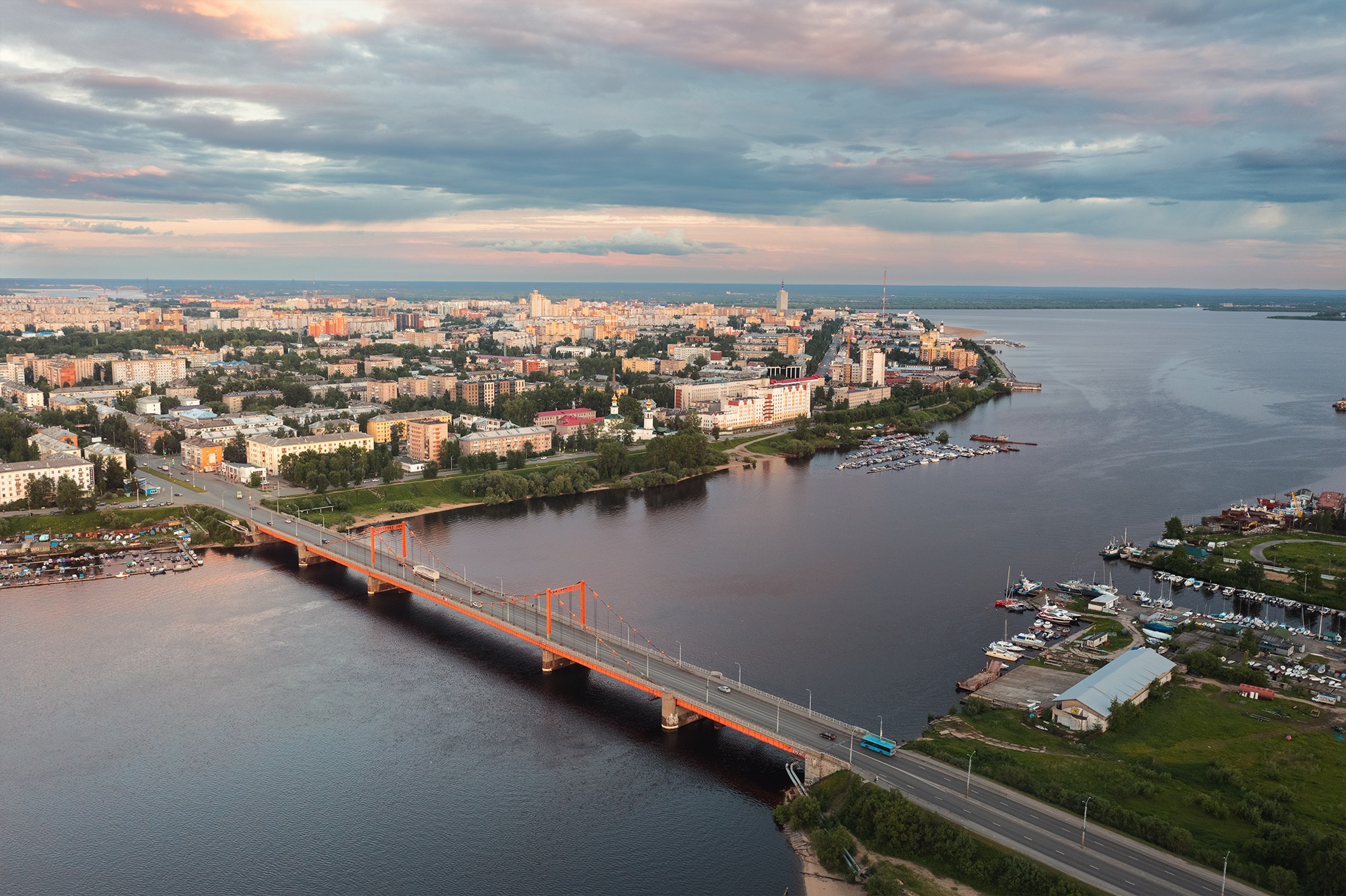 Город. Аэросъемка в Архангельске, Александр Ермолин