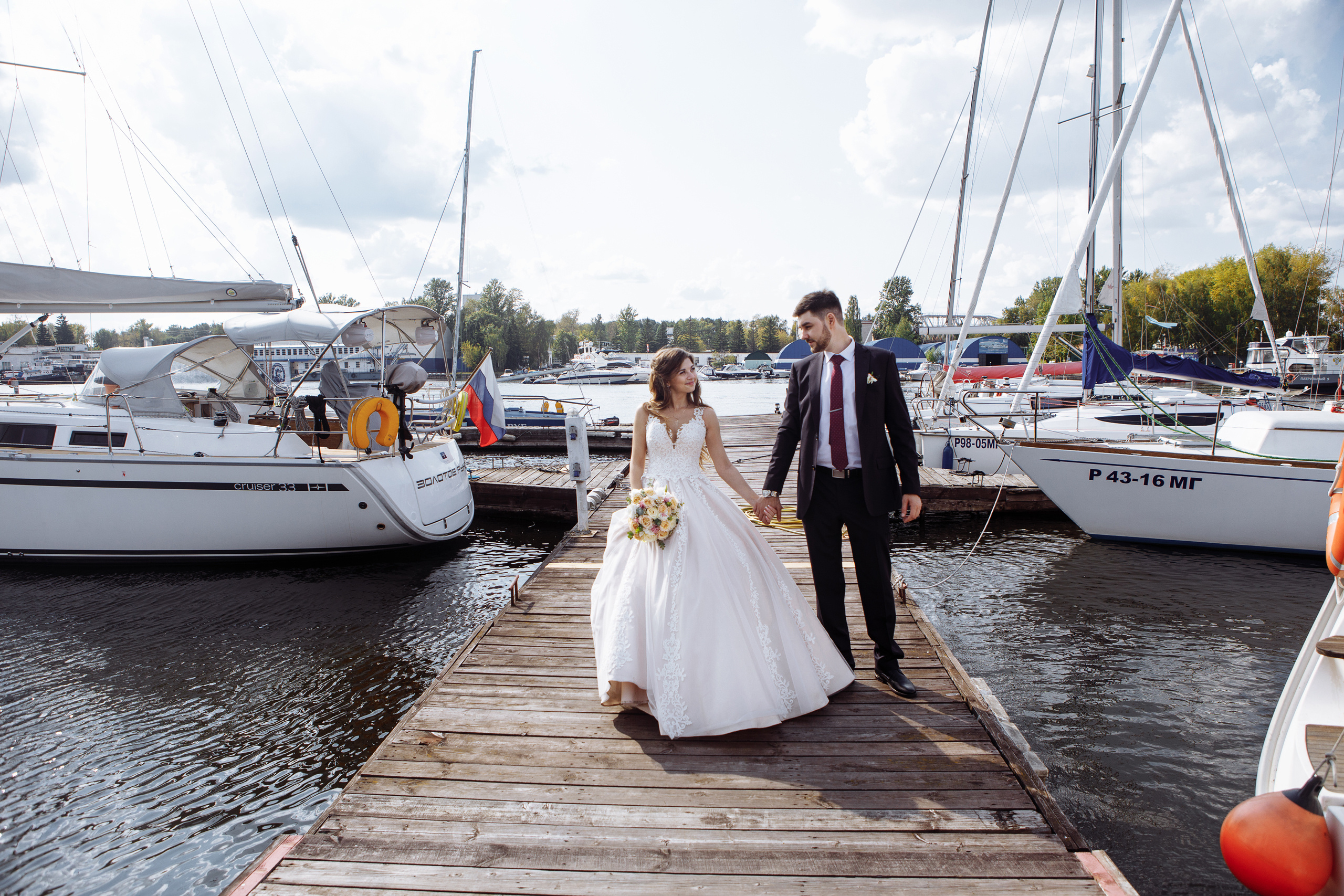 Свадьбы Димы и Саши в яхт-клубе Водник