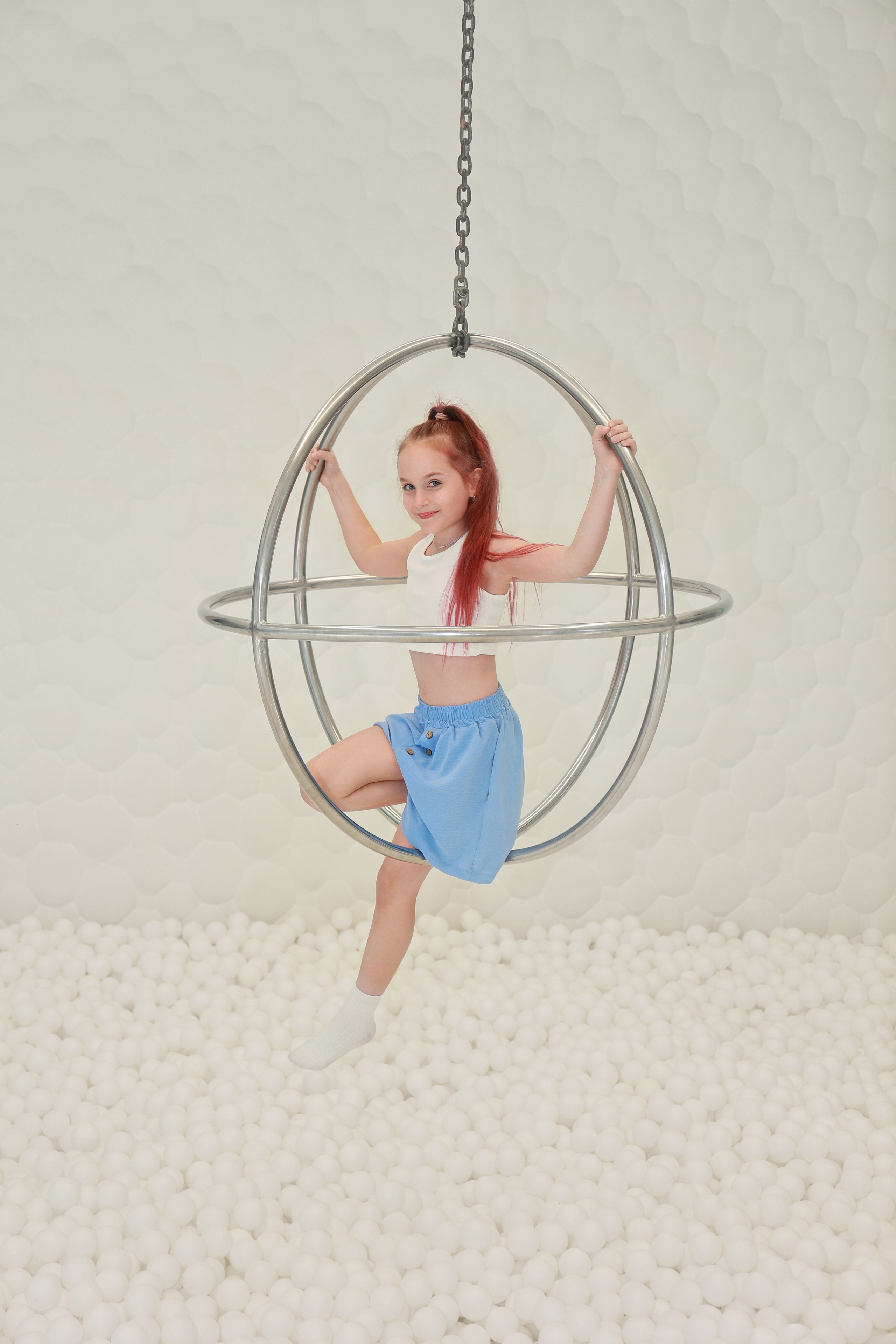 Сухой бассейн «Облака». Детский семейный фотограф Краснодар