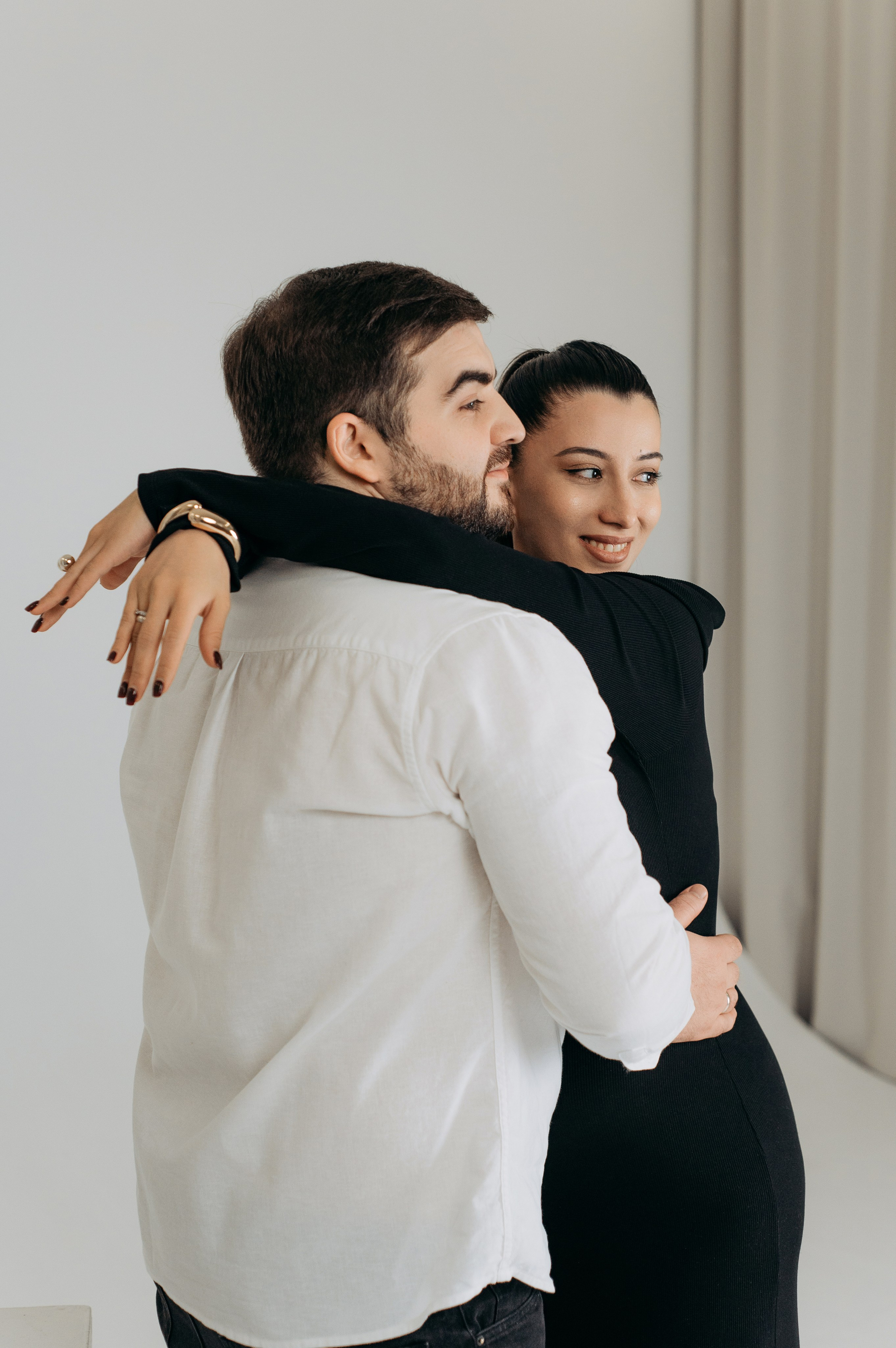 Семейная фотосессия на циклораме. Семейный и свадебный фотограф в Санкт-Петербурге Юлия Мельникова