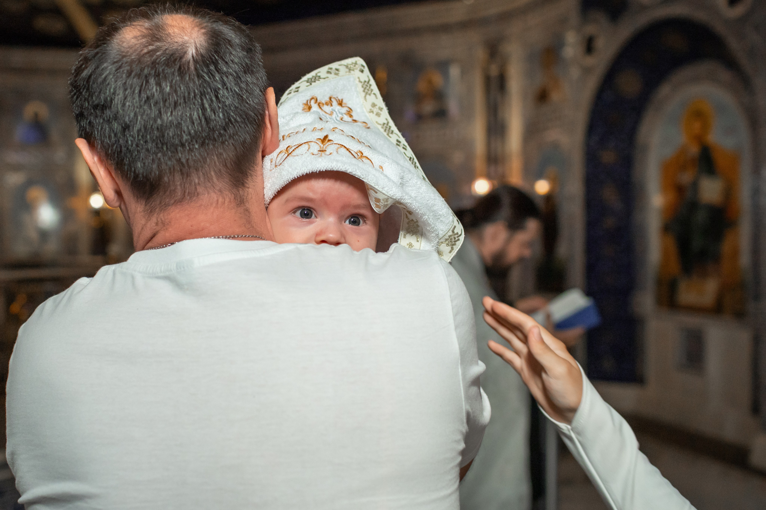Крещение в Храме Вооруженных Сил России. Профессиональный фотограф в Москве и Мо Мария Шантарёва