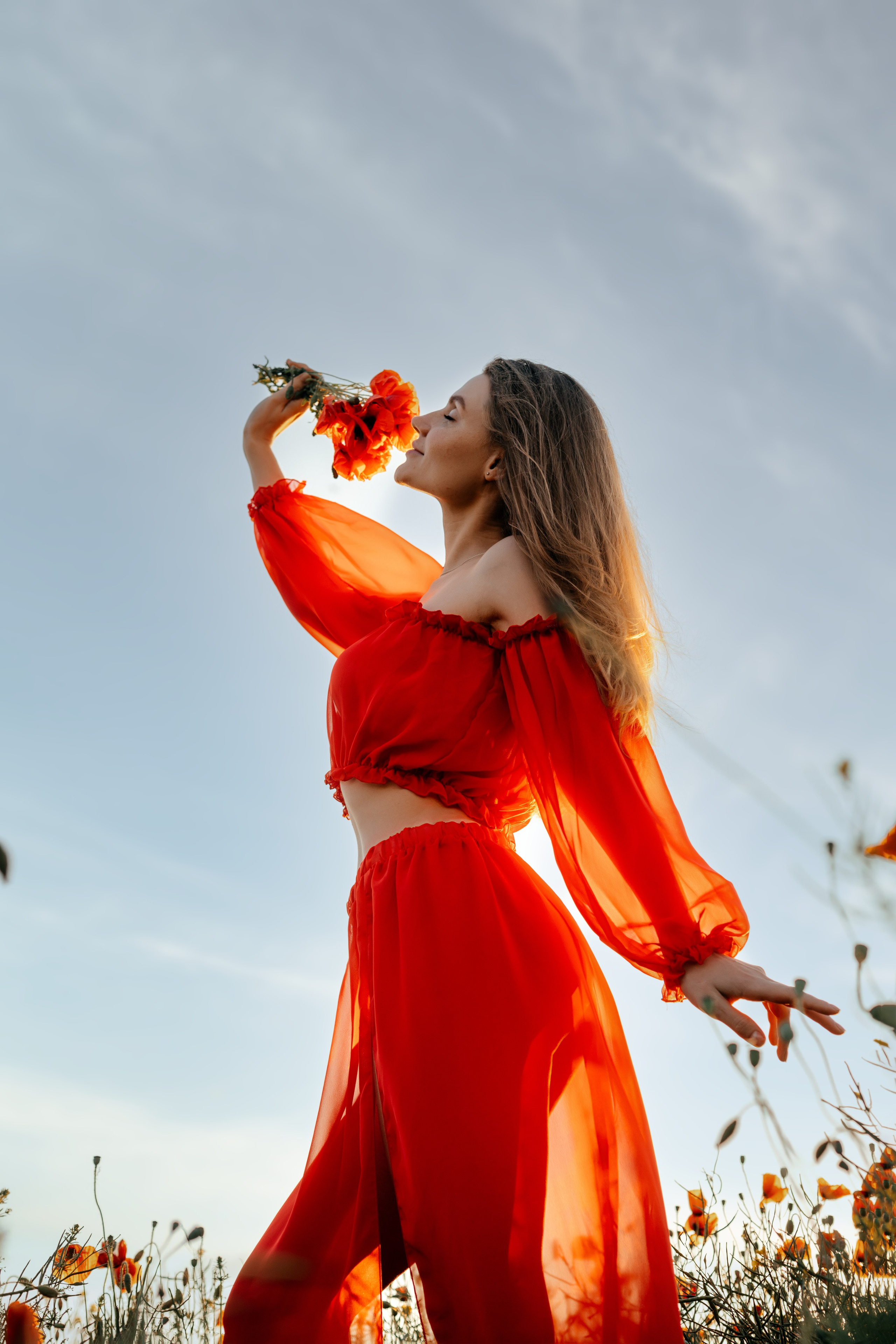 Фотосессия в маковом поле на закате. Свадебный и семейный фотограф в Краснодарском крае Мария Данилкина