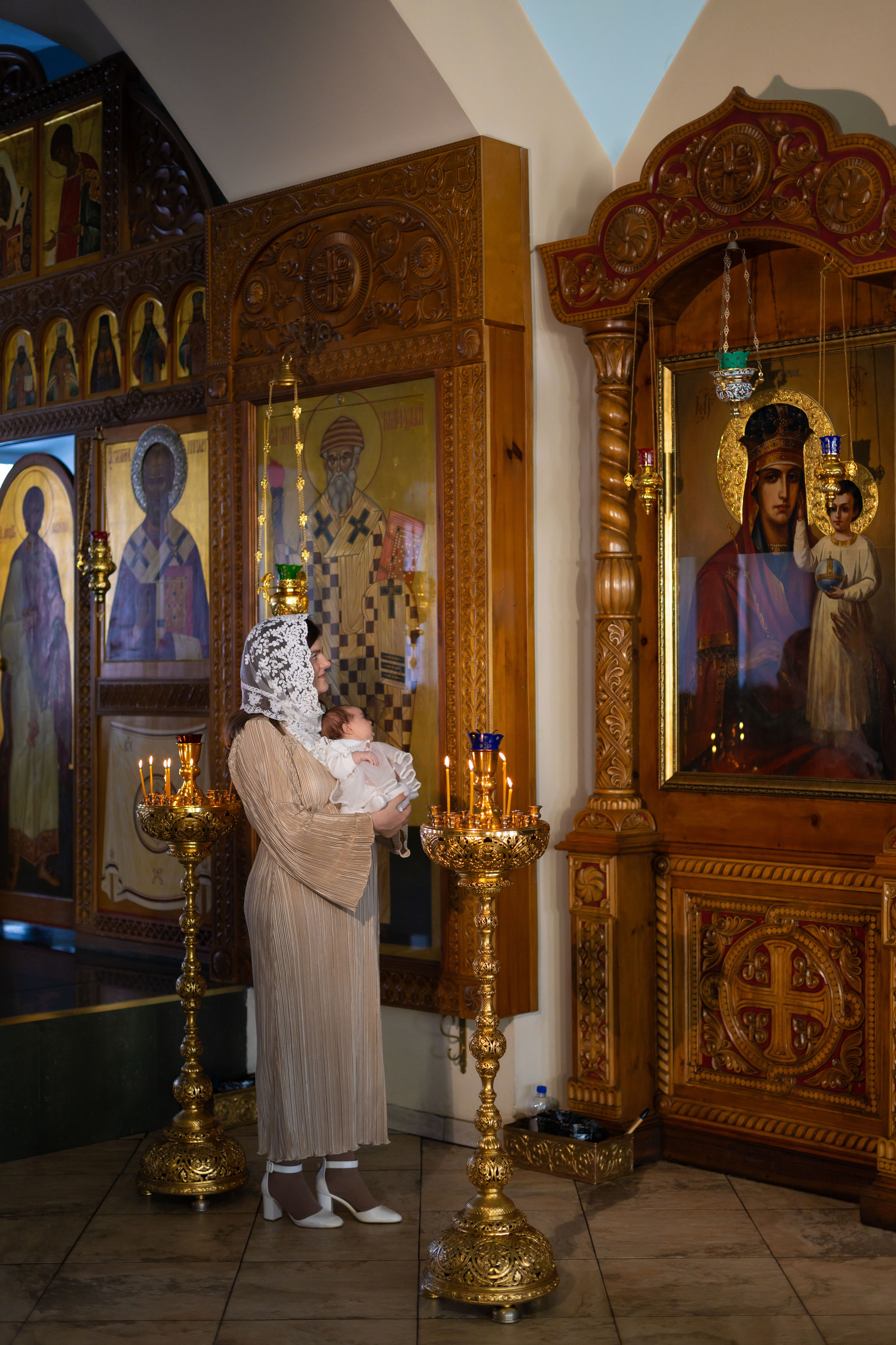 Крещение Милании. Семейный и детский фотограф Анна Петракова