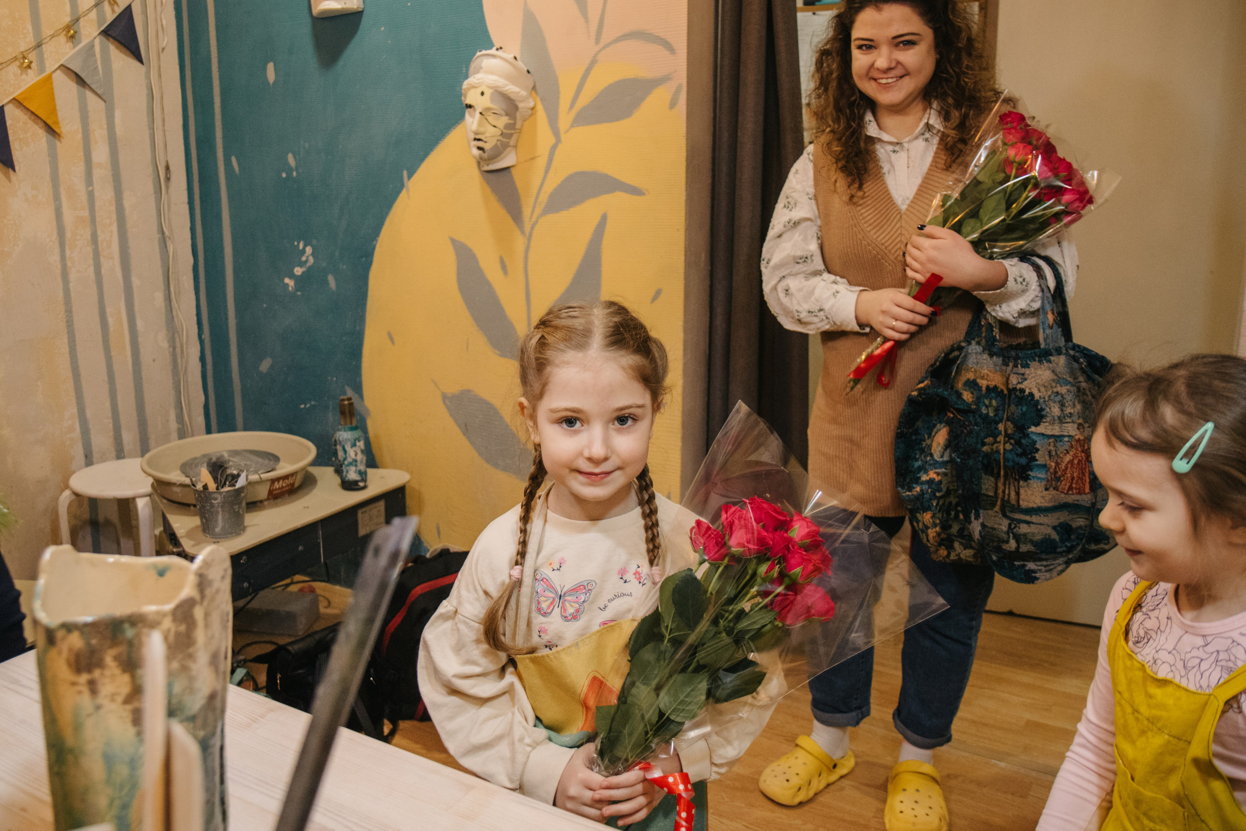 Детский день рождения в гончарной мастерской. Индивидуальный, парный и семейный фотограф Алиса Полунина