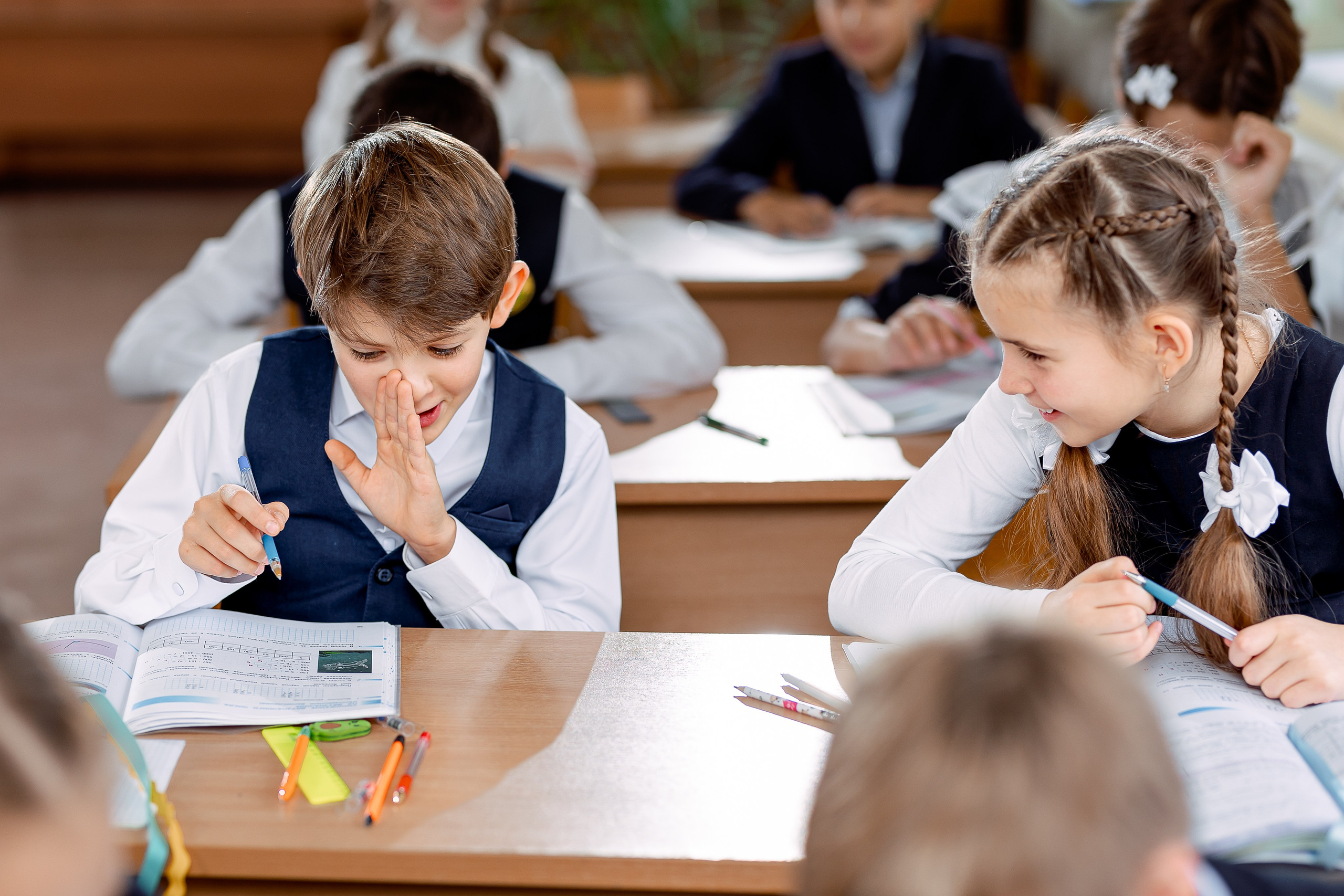 Репортаж на уроках. Семейный и детский фотограф Комина Елена, Власиха, Одинцово