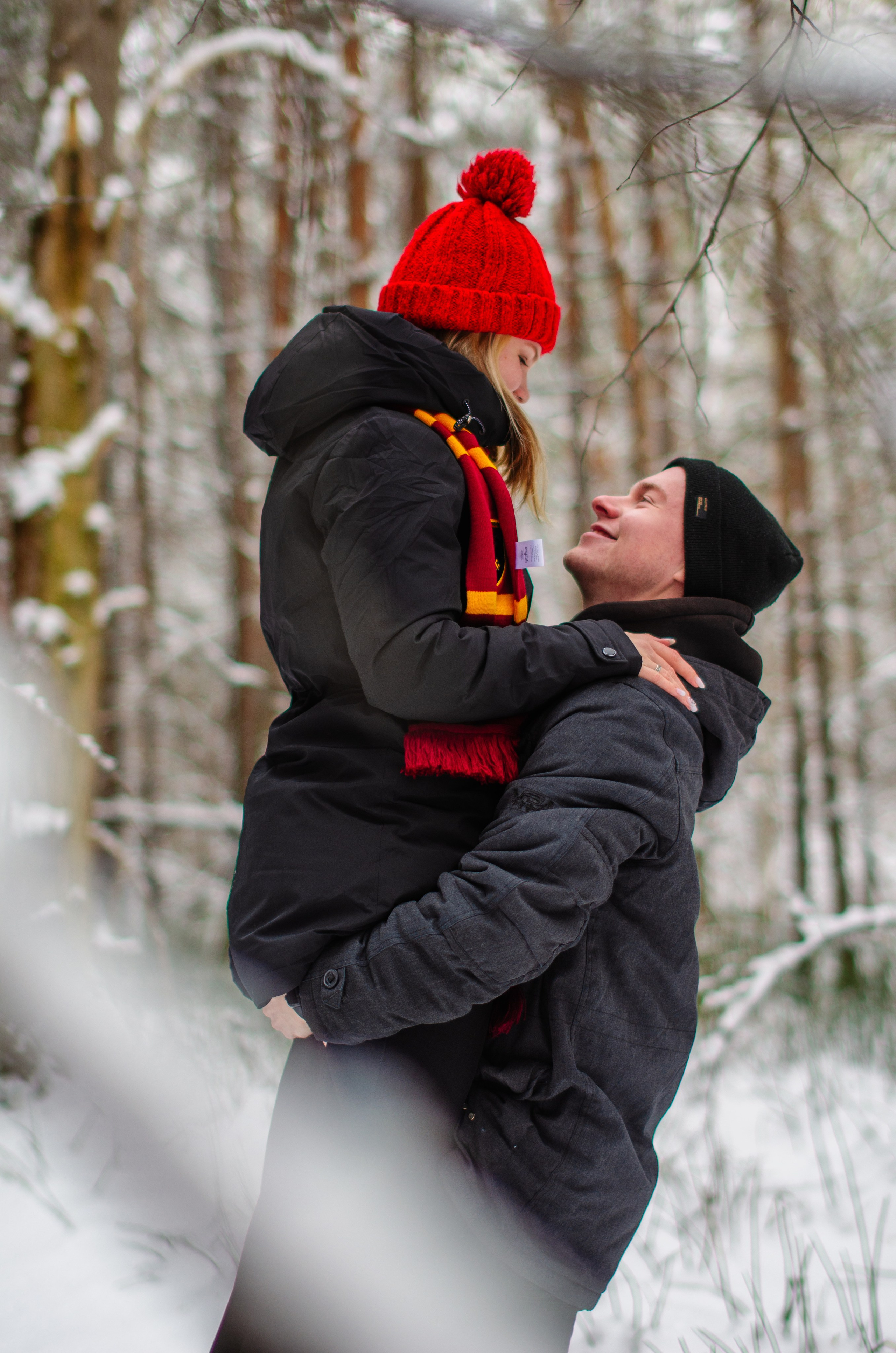 Зимняя история любви в стиле фильма «Гарри Поттер». Денисова Аля — фотограф для парных съемок и индивидуальных историй в Барнауле