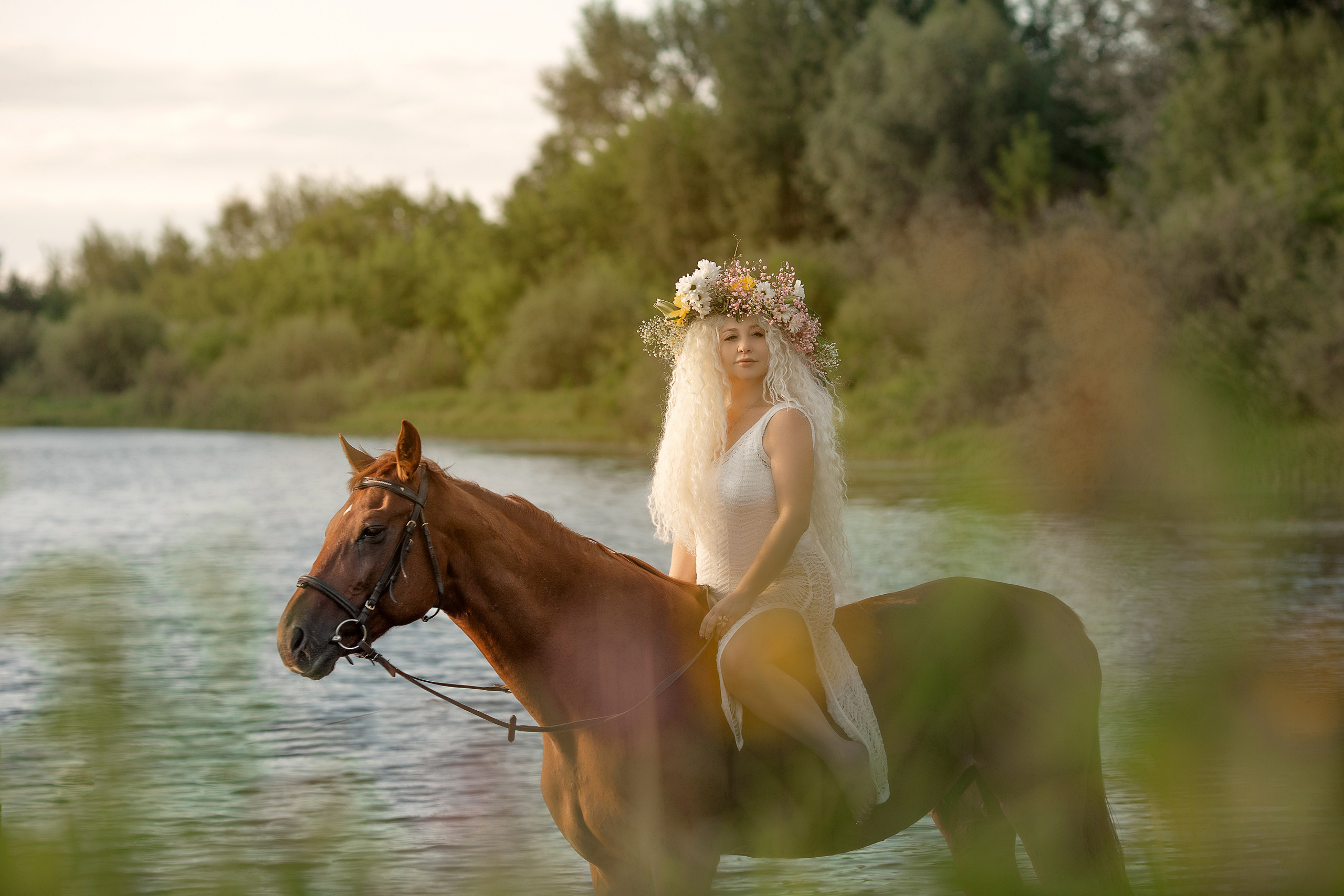 Олена и Алтан. Фотосессия с лошадьми в Нижнем Новгороде