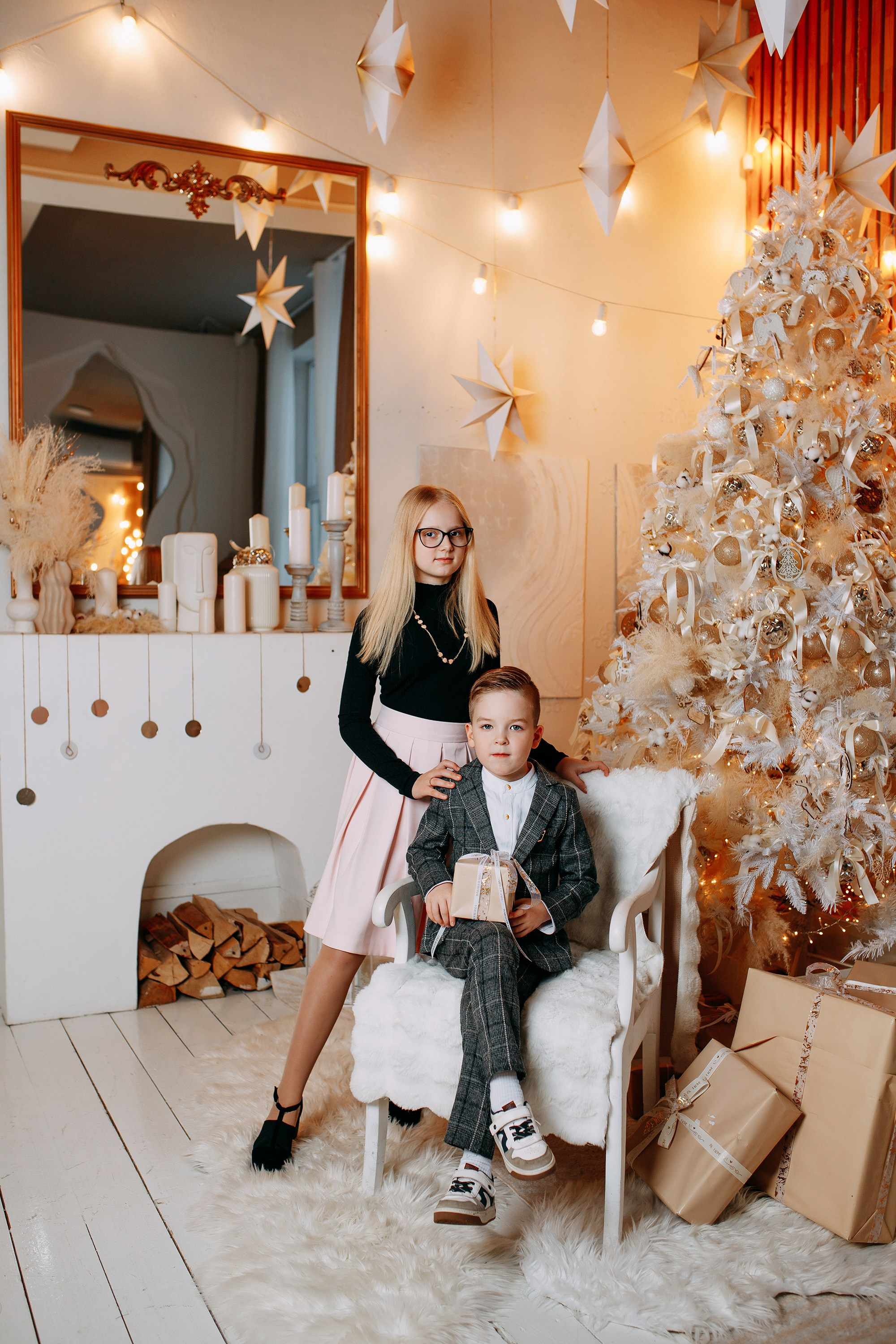 Семейная новогодняя фотосессия. Фотограф в Санкт-Петербурге Alina Film