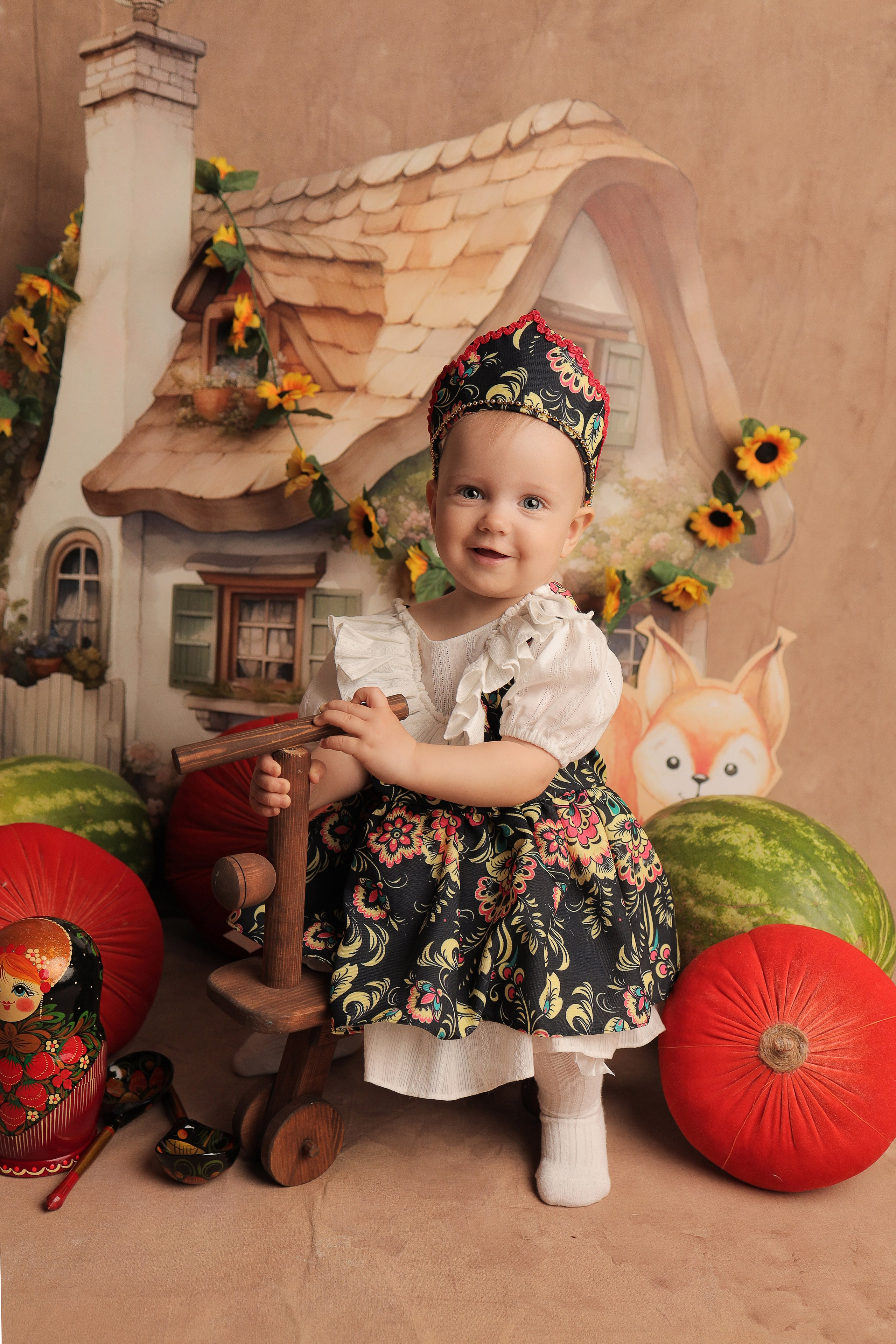 Варюша, 1 годик. Фотограф новорожденных в Новокузнецке Анна Горошникова