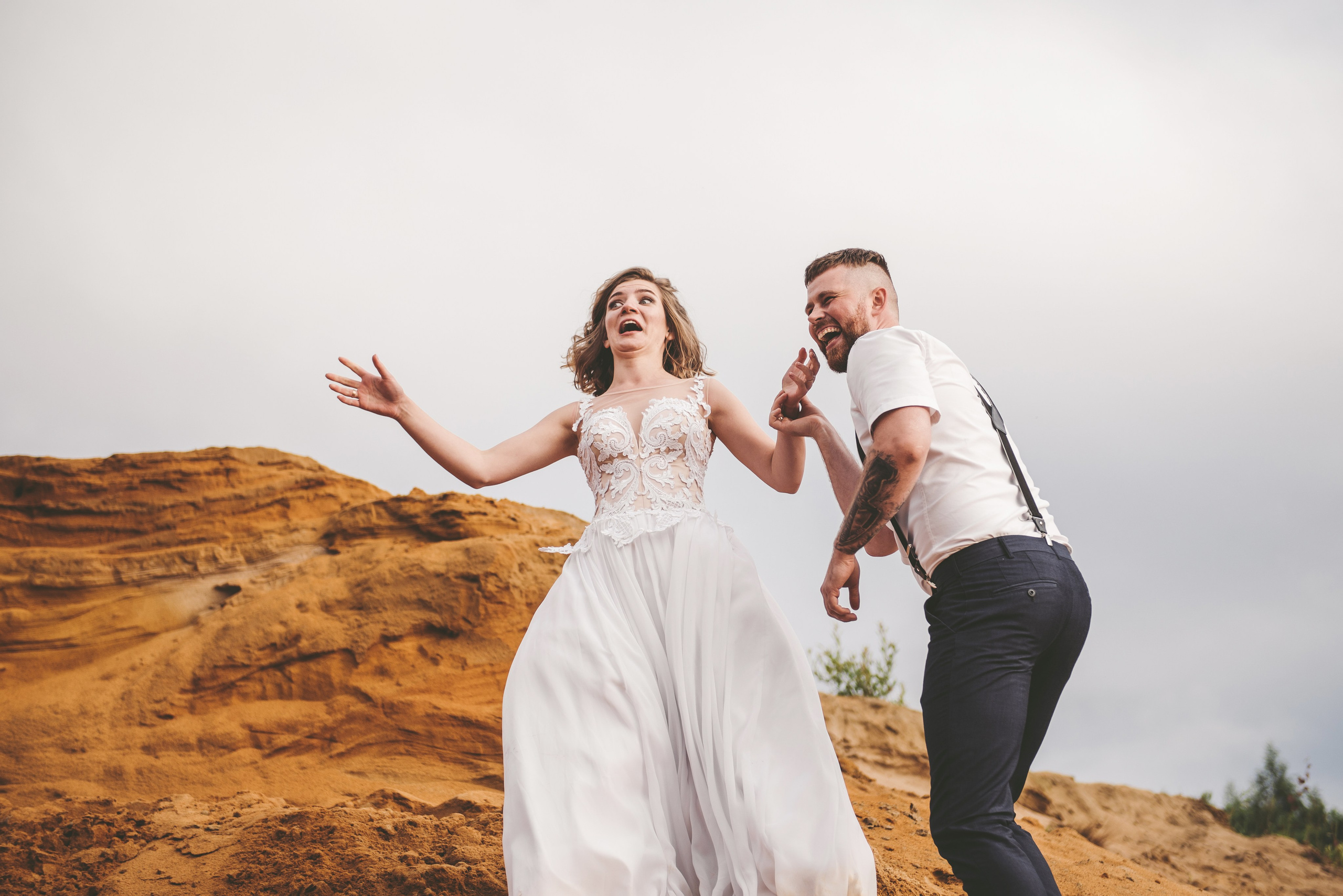 Выездная регистрация на песчаном карьере. Свадебный и семейный фотограф София Невская