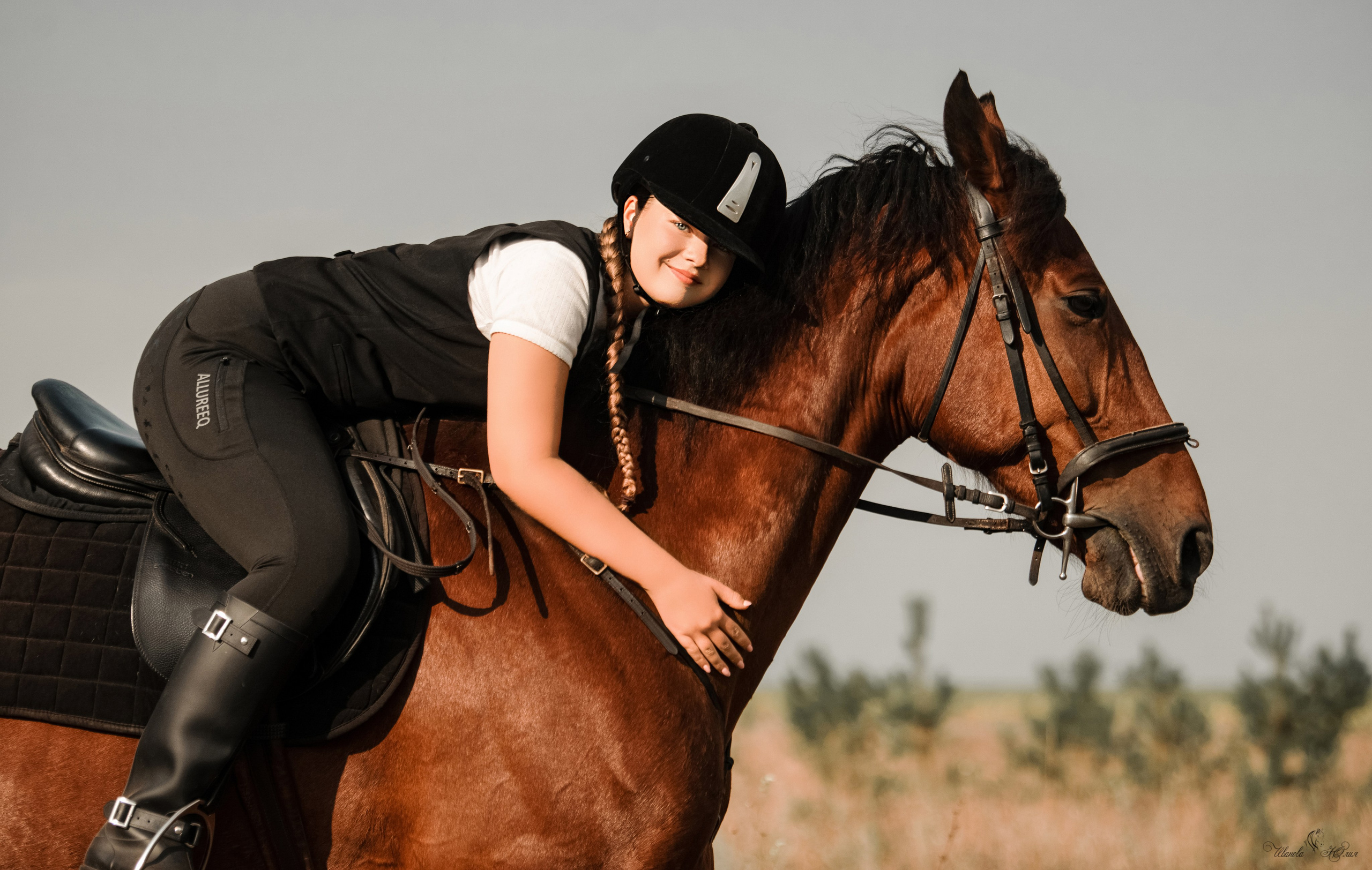 Всадница Карина и Финист. Конный фотограф в Саратове Юлия Иванова