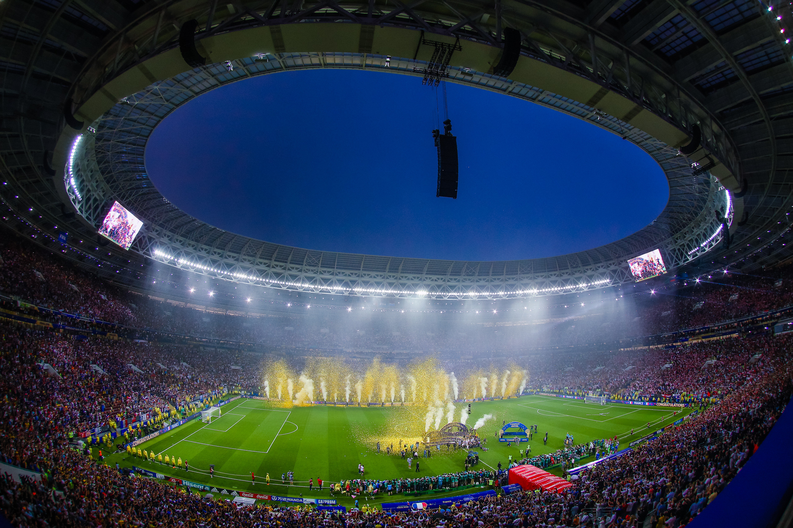 Финал FIFA Чемпионата мира 2018. Франция — Хорватия. Фотографии матча. Фотограф художественная гимнастика, фигурное катание, Москва и область