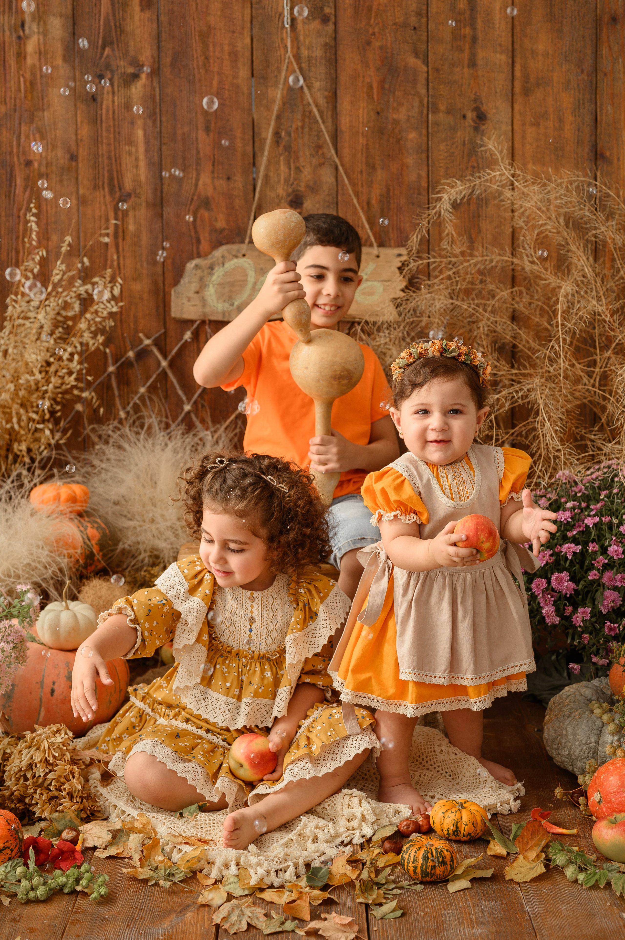 Еве годик. Тыквочки. Детский и семейный фотограф Ирина Гладких