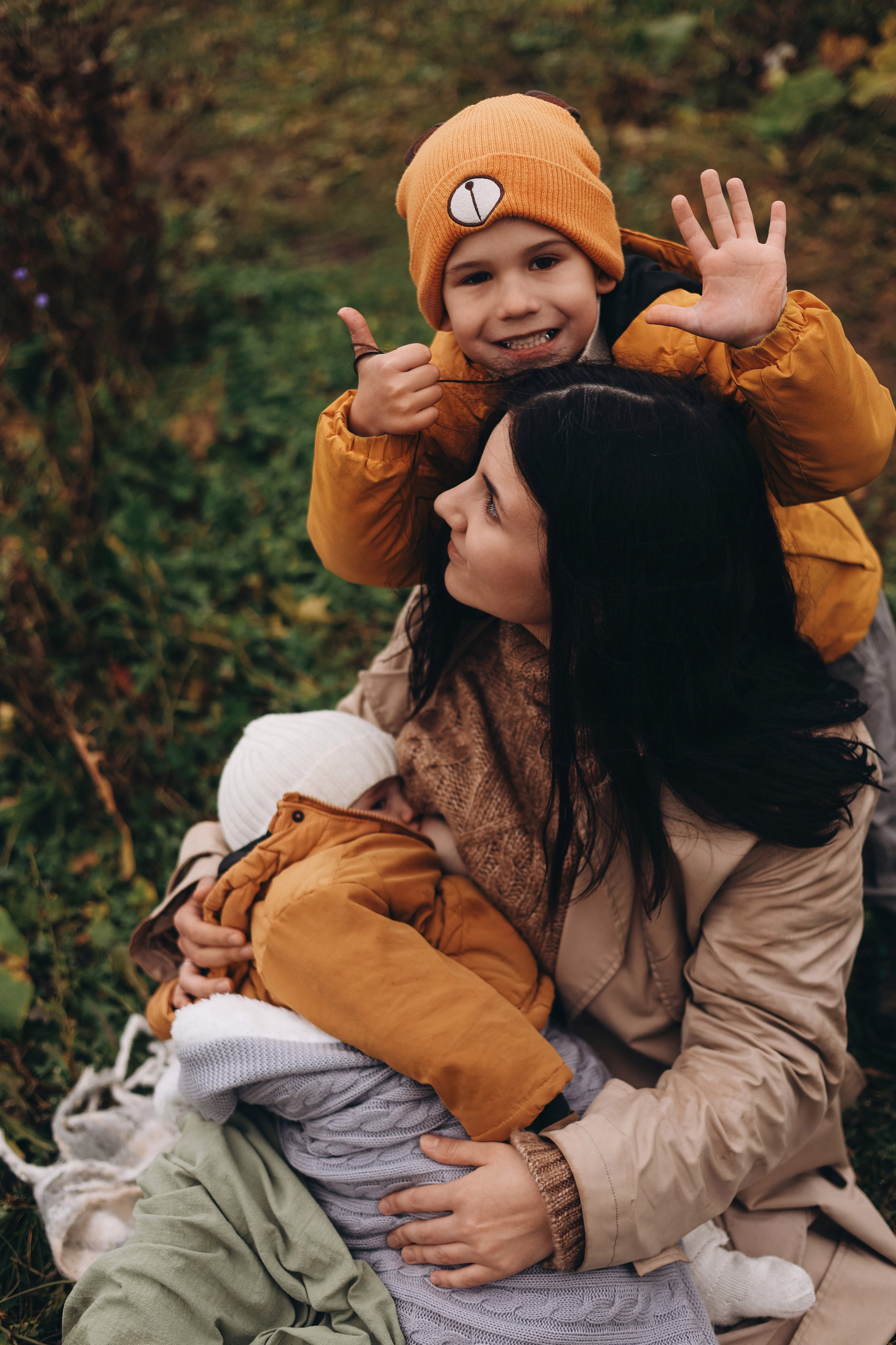Осенняя фотосессия на Ореховых холмах. Семейный фотограф в Москве Марина Петра
