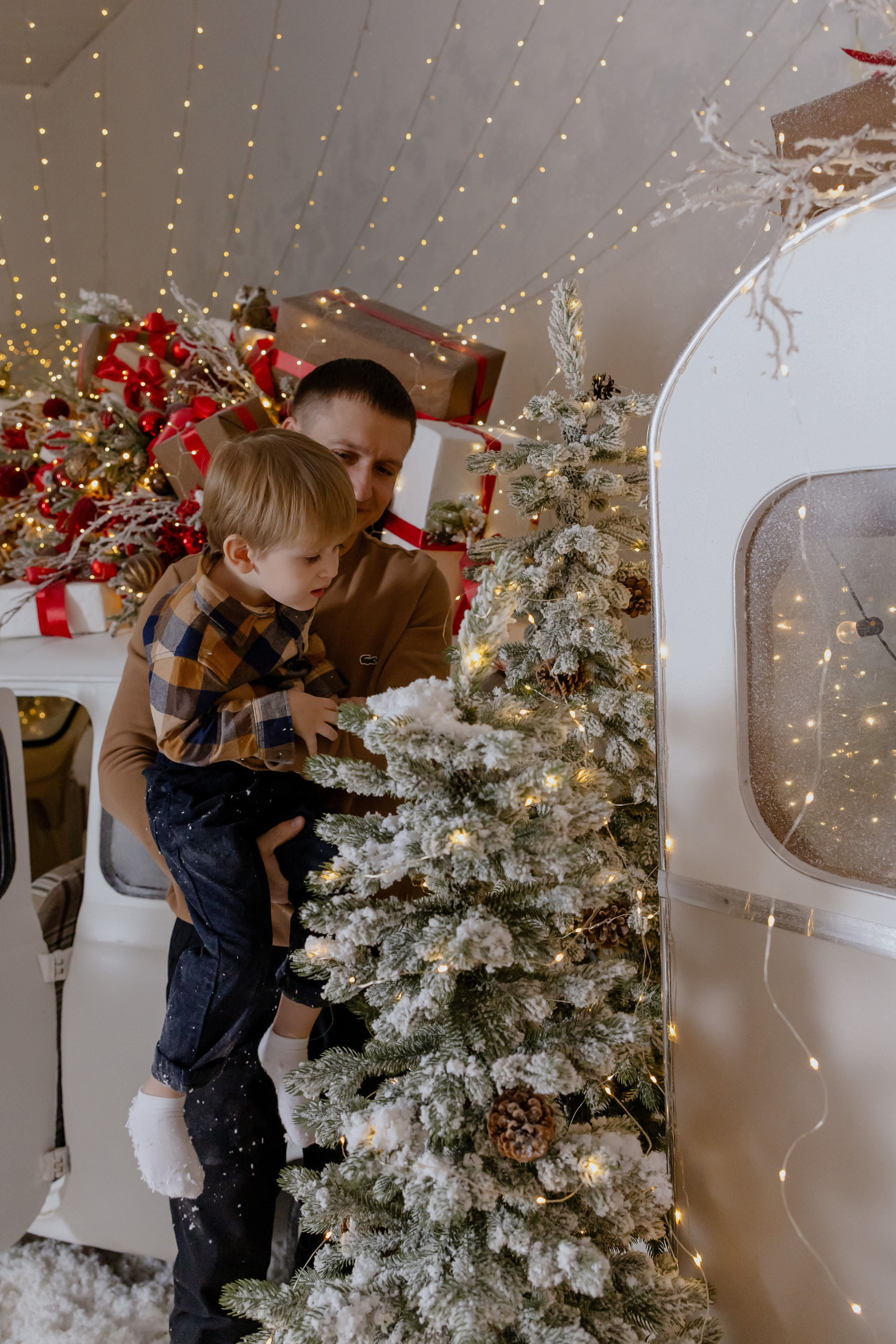 Новогодняя семейная съемка в студии. Фотограф в Новосибирске Екатерина Васильева