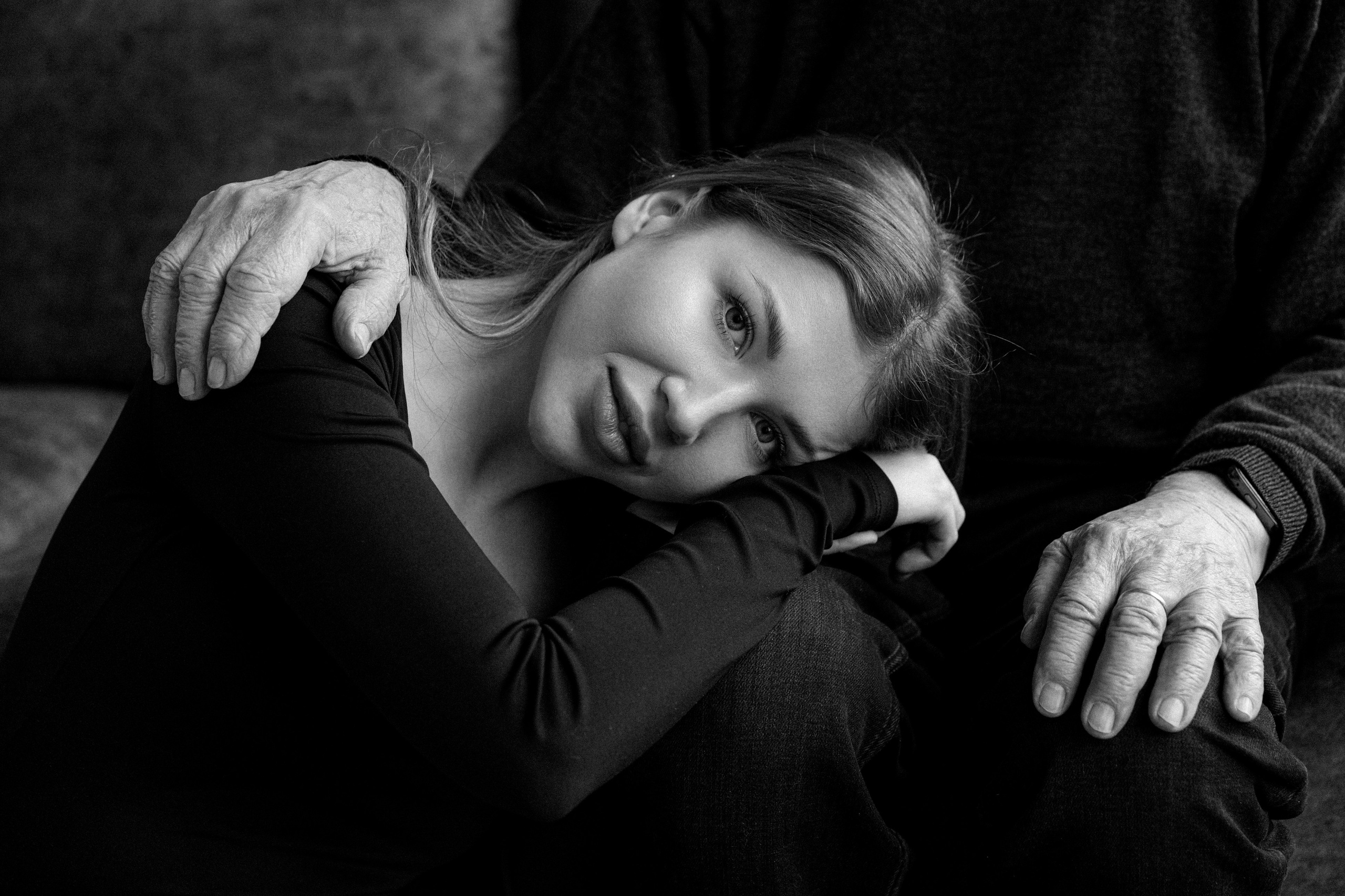 Анастасия и дедушка. Свадебный и семейный фотограф в Калининграде Анастасия Гриценко